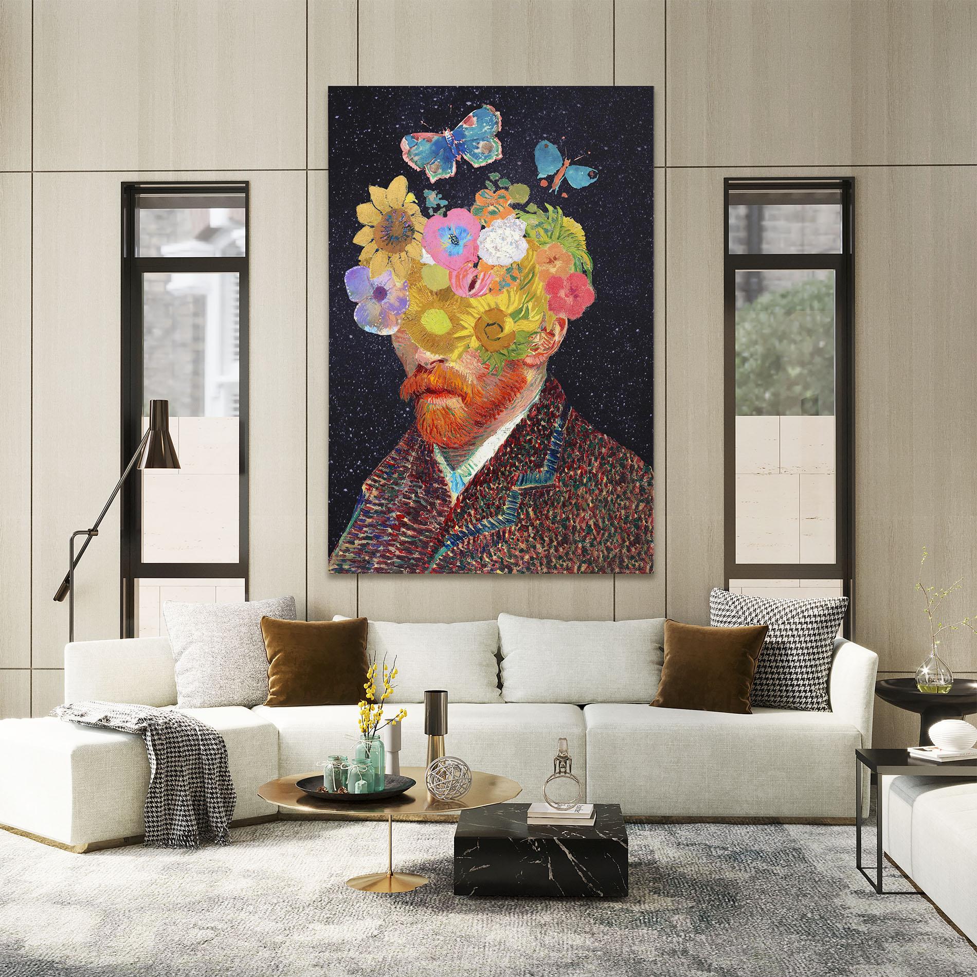 Vászonkép Flower Self Portrait mockup 2