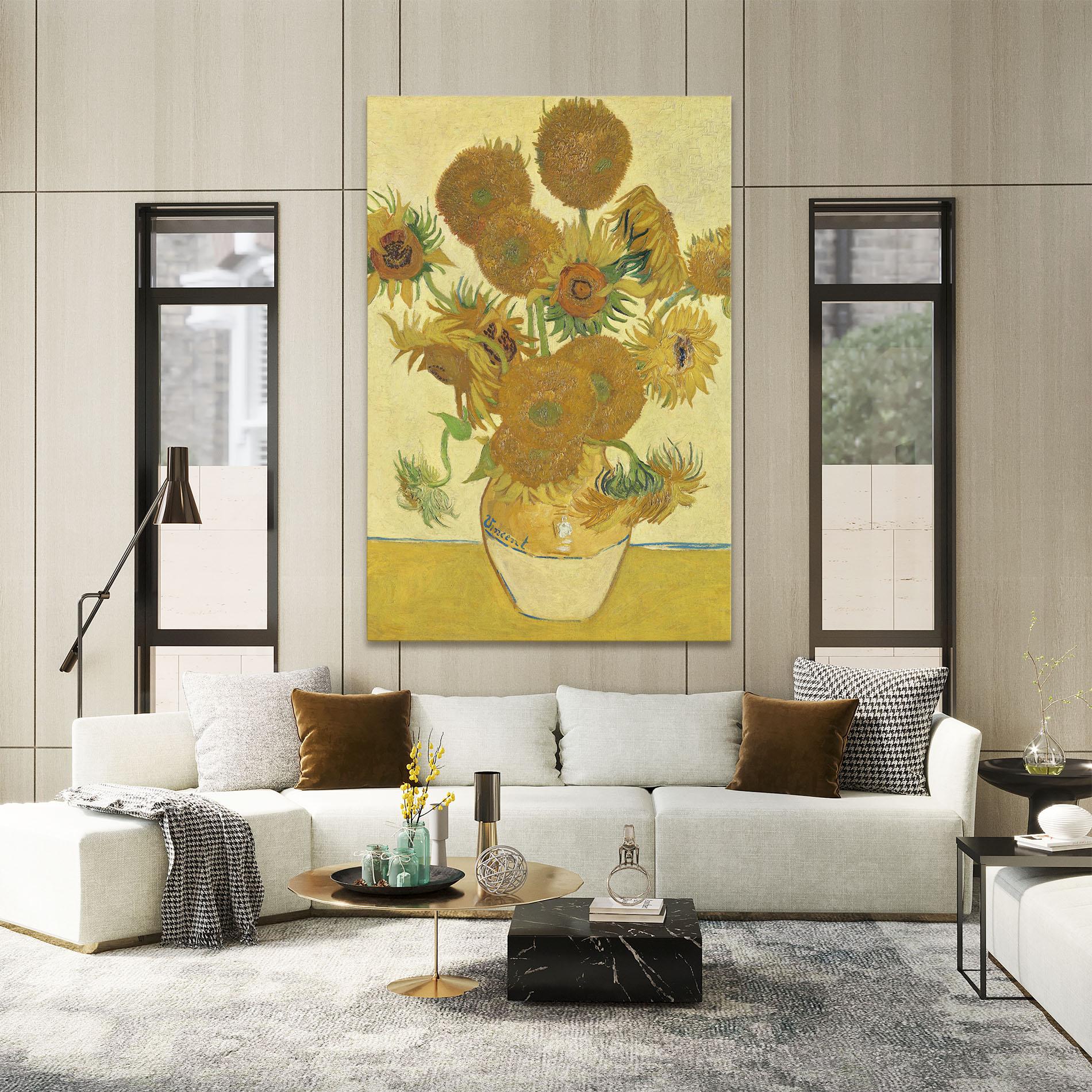 Vászonkép Sunflowers Vase Art mockup 2