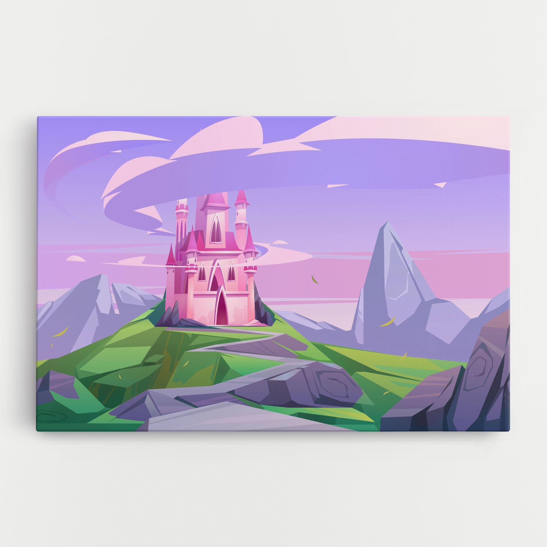 Vászonkép Pink Castle mockup 0