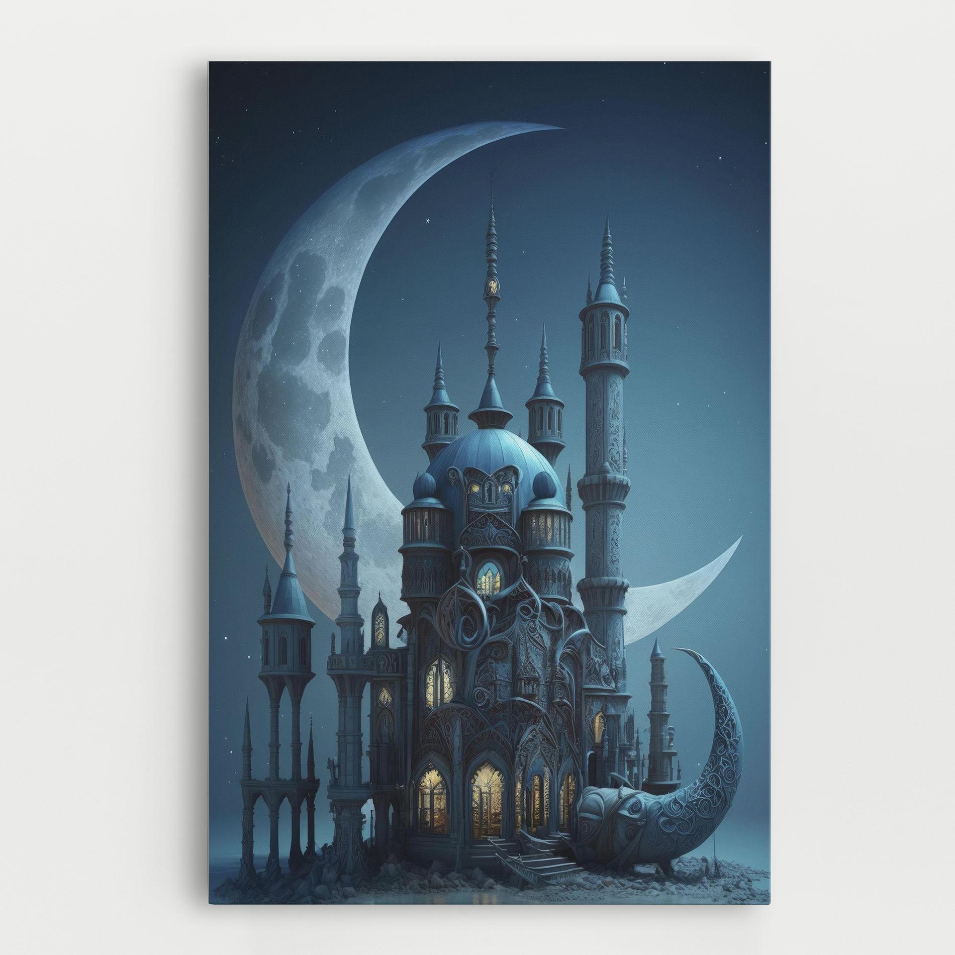 Vászonkép Mosque Moon mockup 0