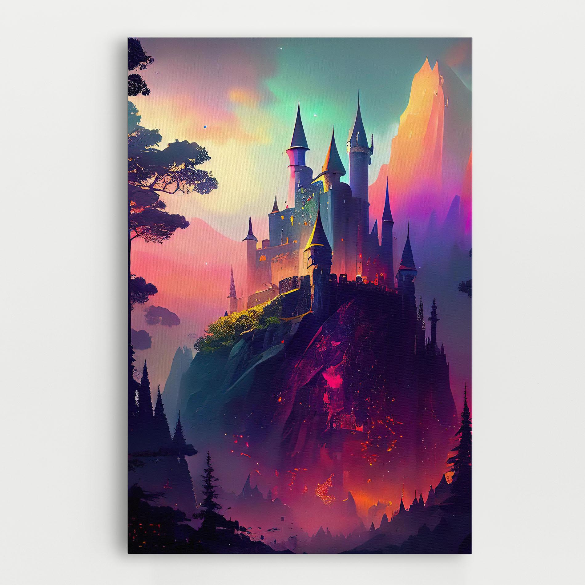 Vászonkép Purple Orange Castle mockup 0