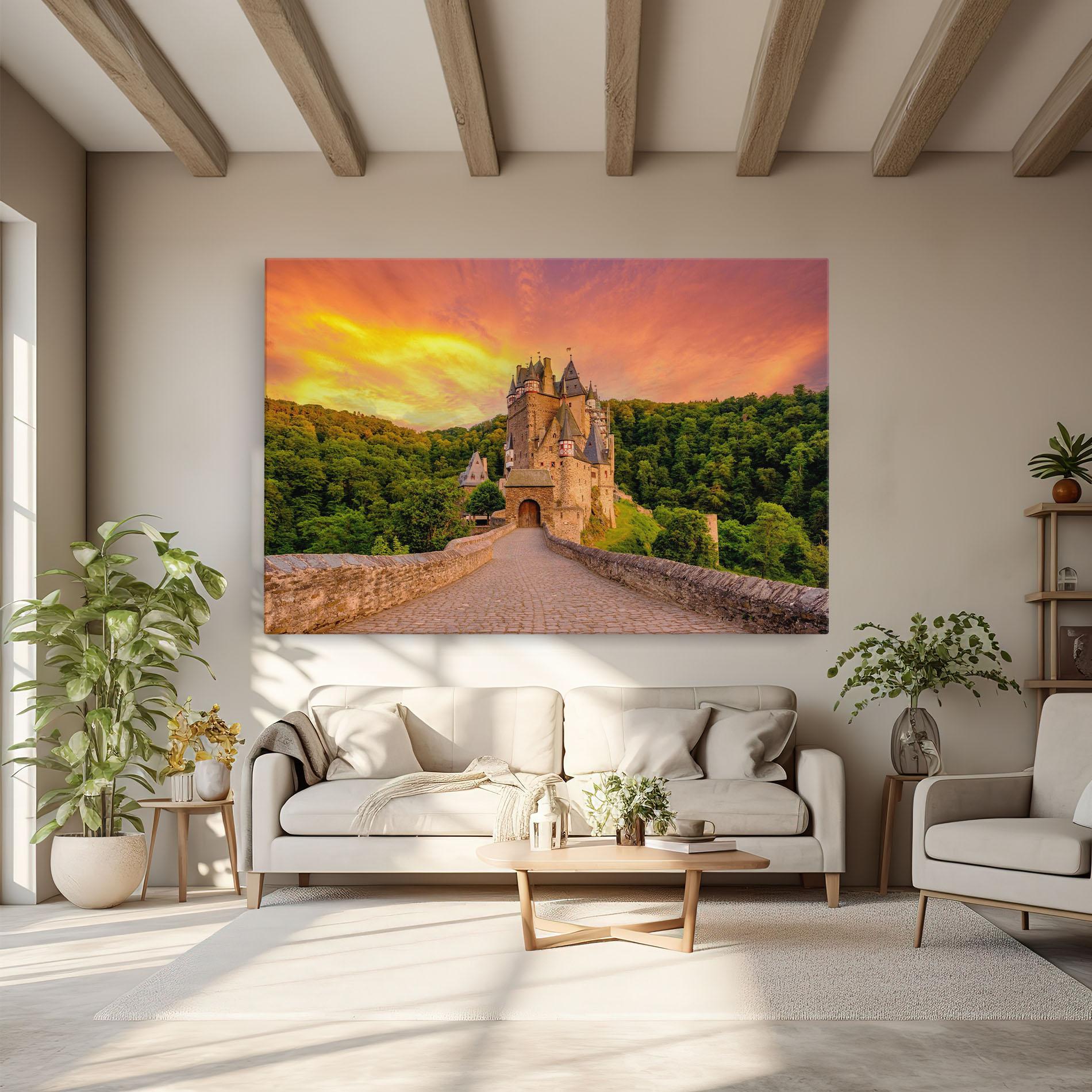 Vászonkép Burg Eltz Castle mockup 6