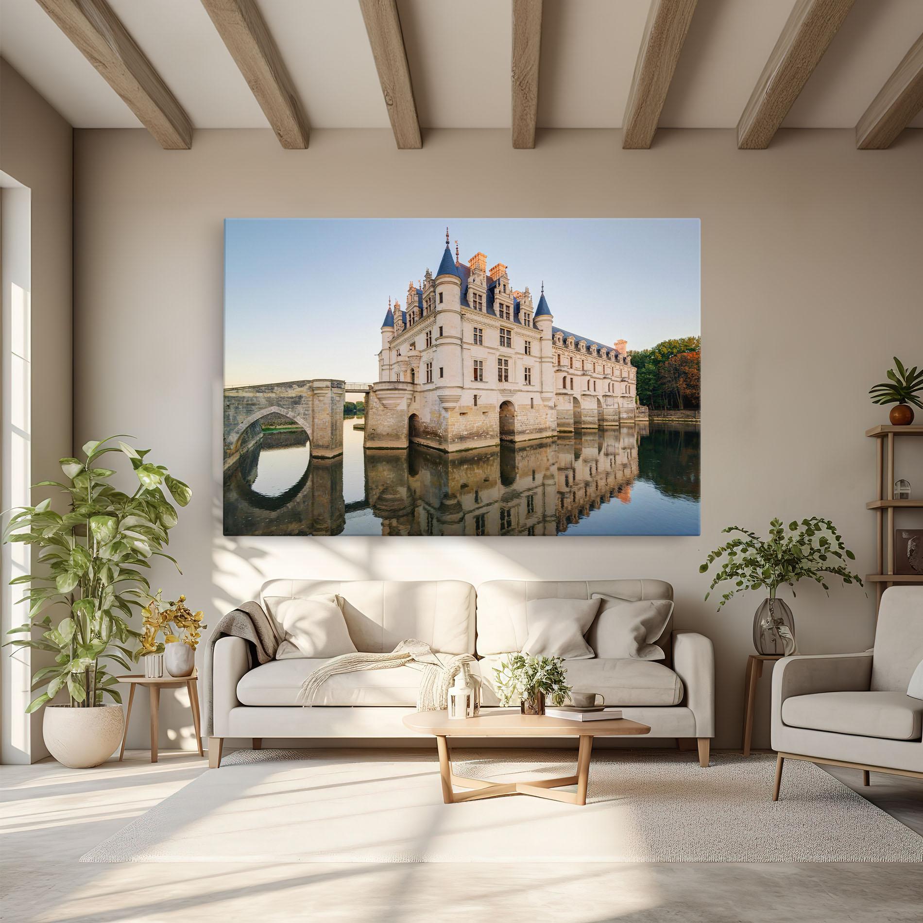 Vászonkép Chateau France mockup 6