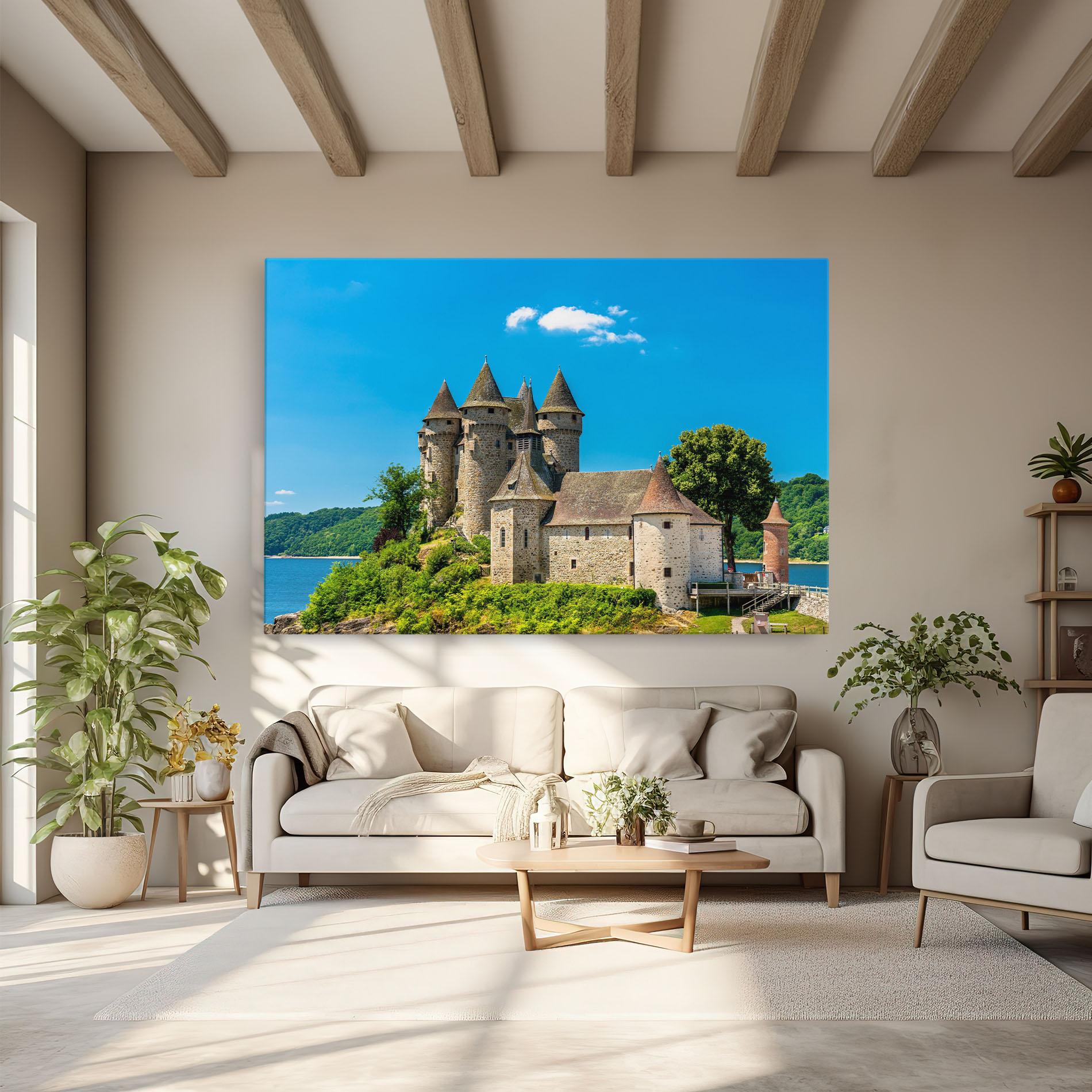 Vászonkép Medieval Castle France mockup 6