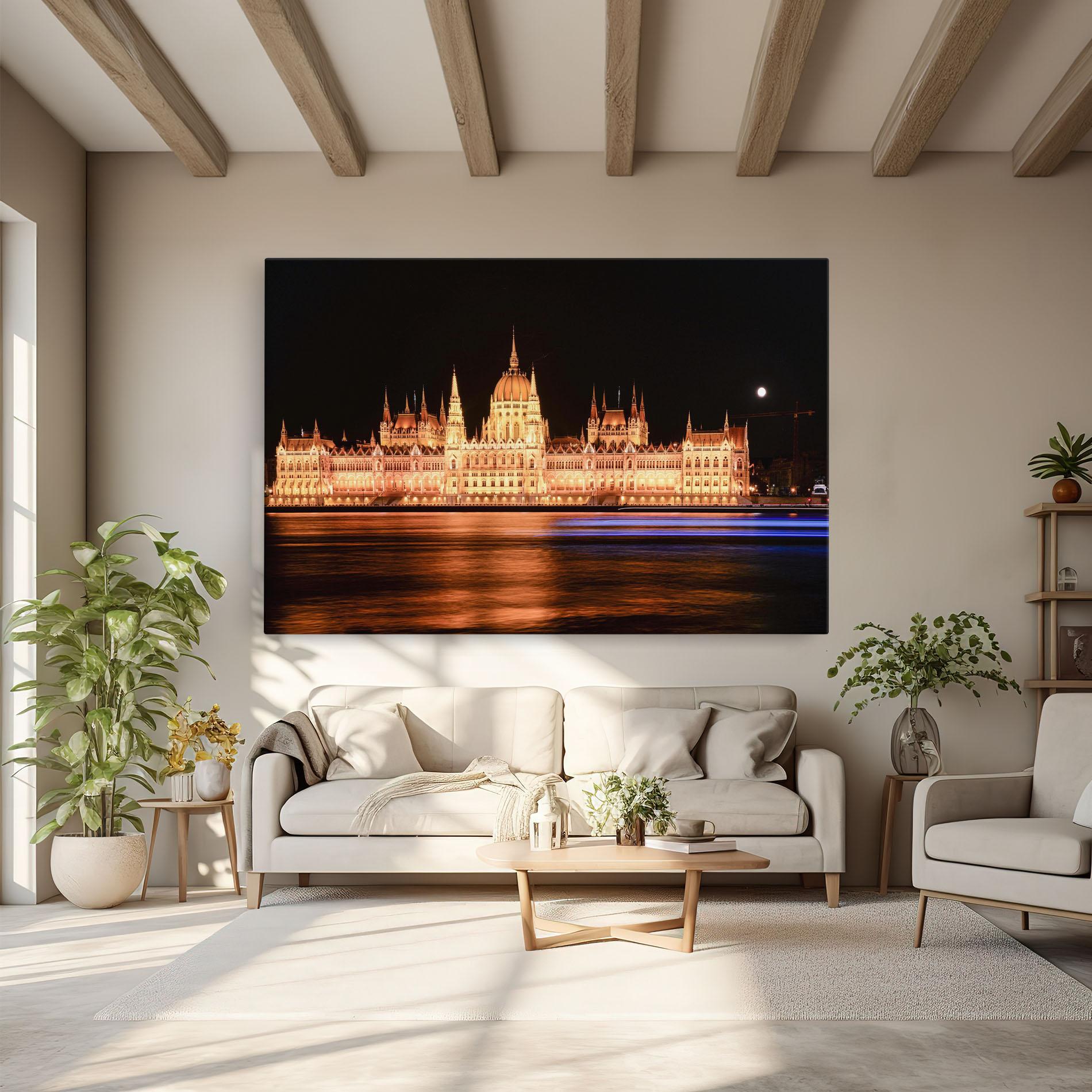 Vászonkép Night Reflection mockup 6