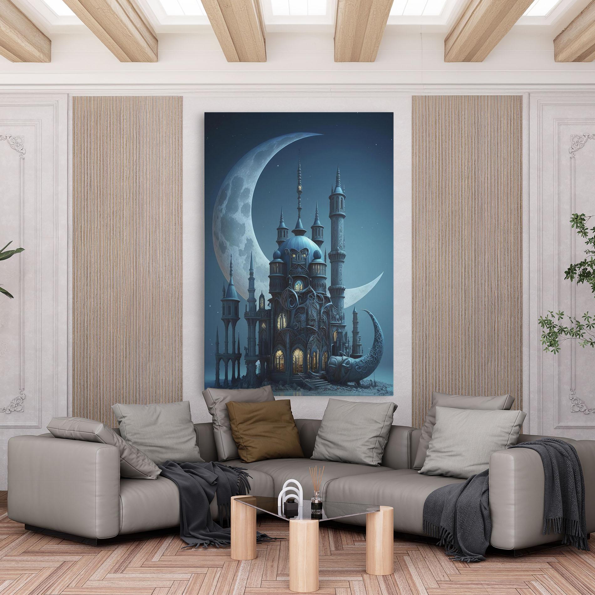 Vászonkép Mosque Moon mockup 6