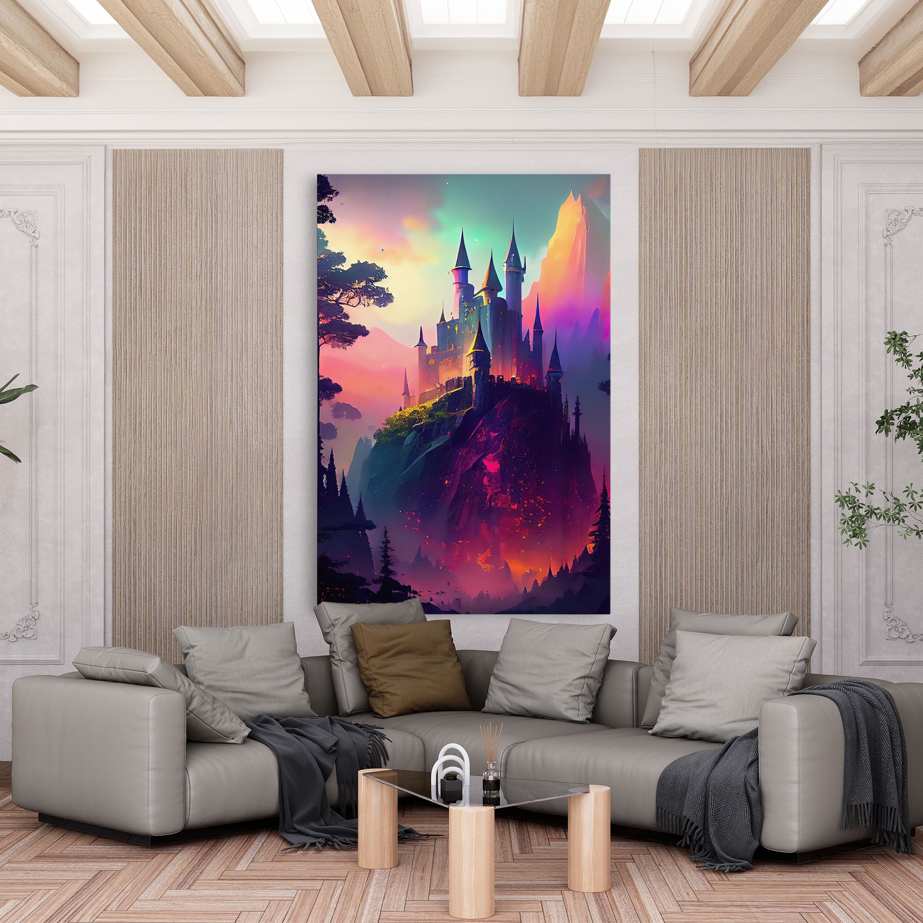 Purple Orange Castle mockup 6