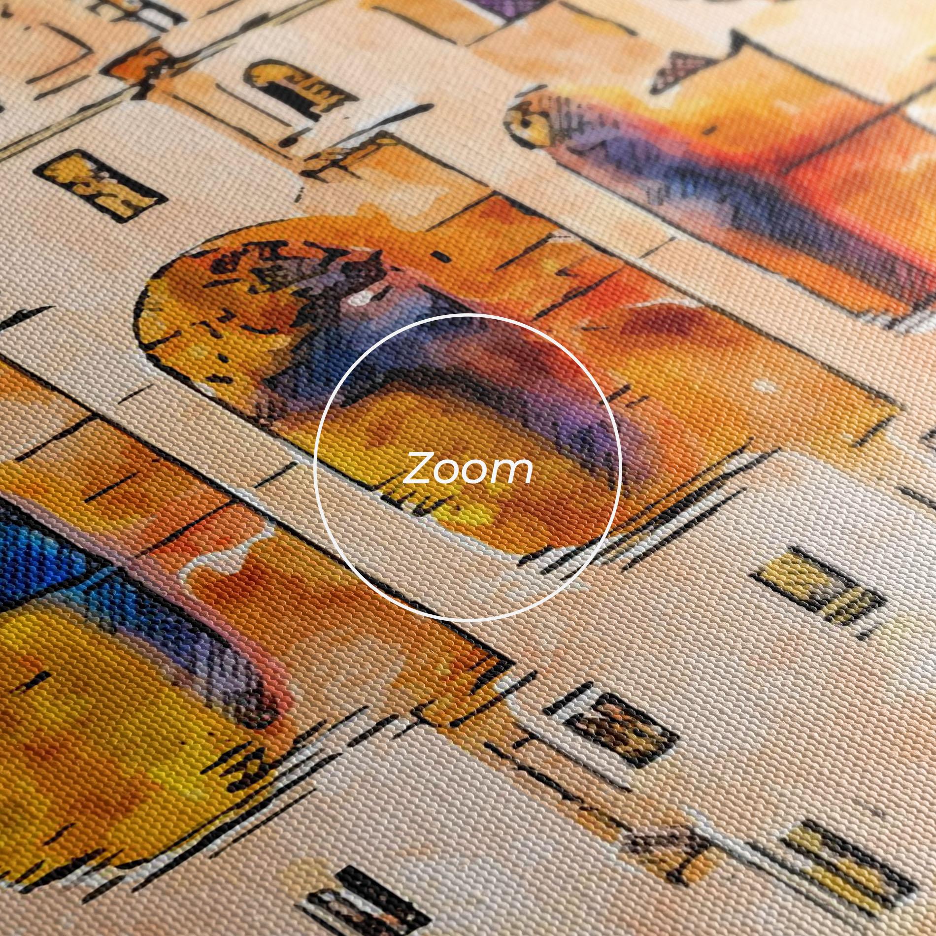 Vászonkép Blue Orange Castle mockup 3