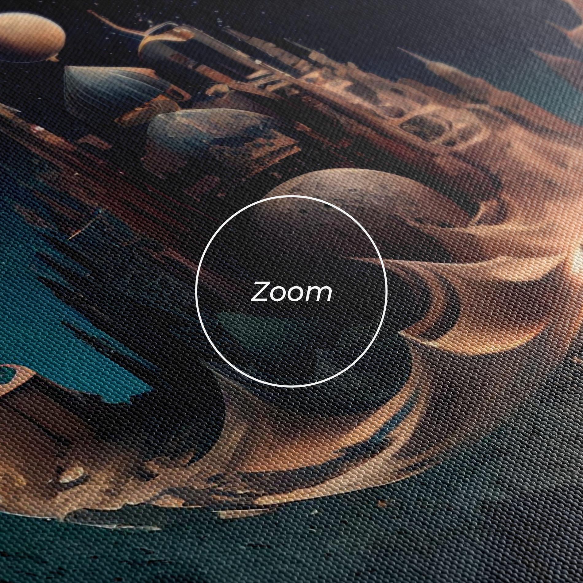 Vászonkép Fantasy Planet Castle mockup 3