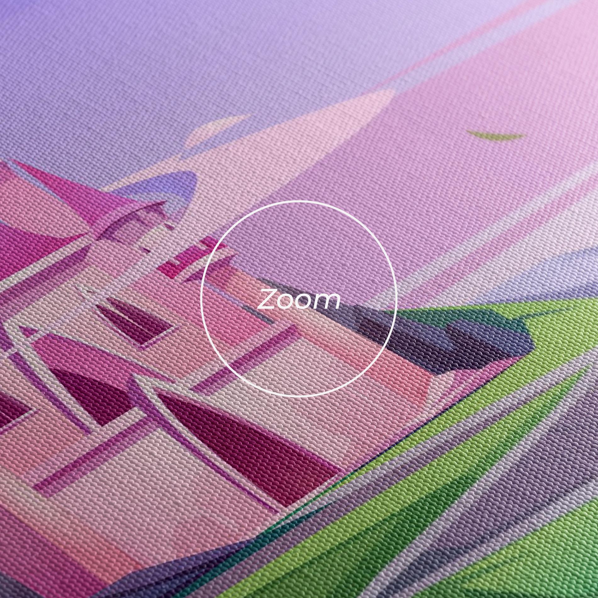 Vászonkép Pink Castle mockup 3