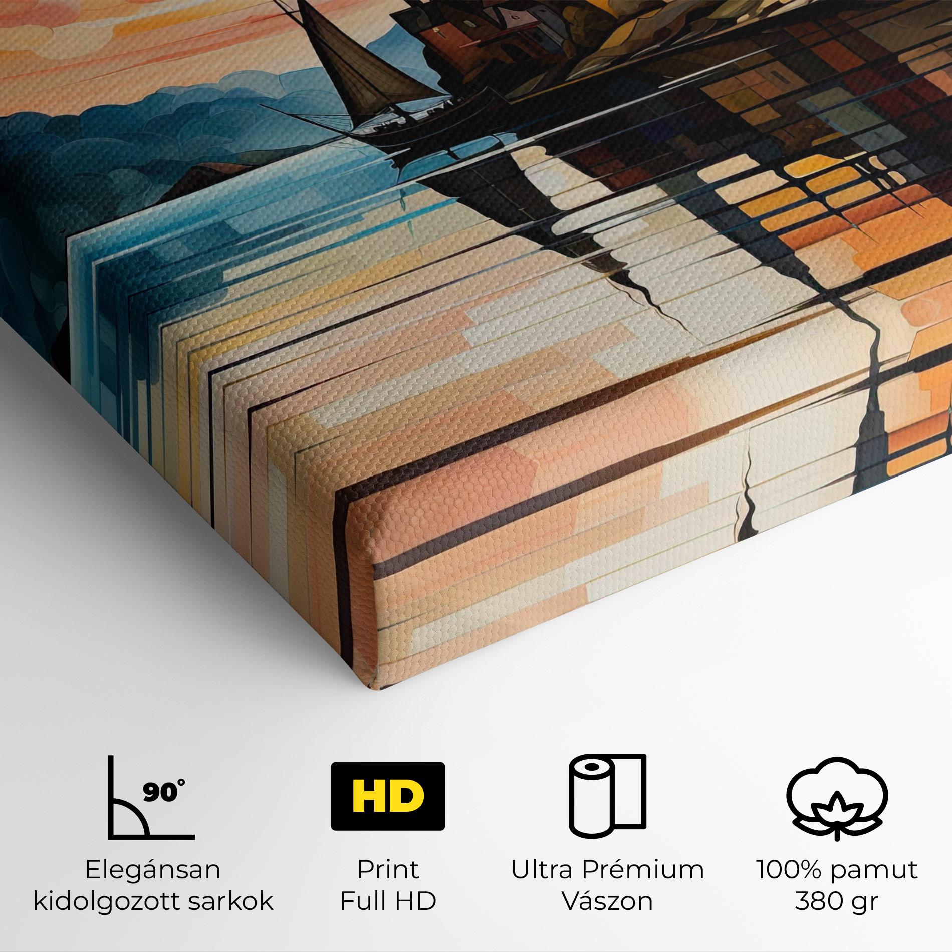 Vászonkép Castle Painting mockup 4