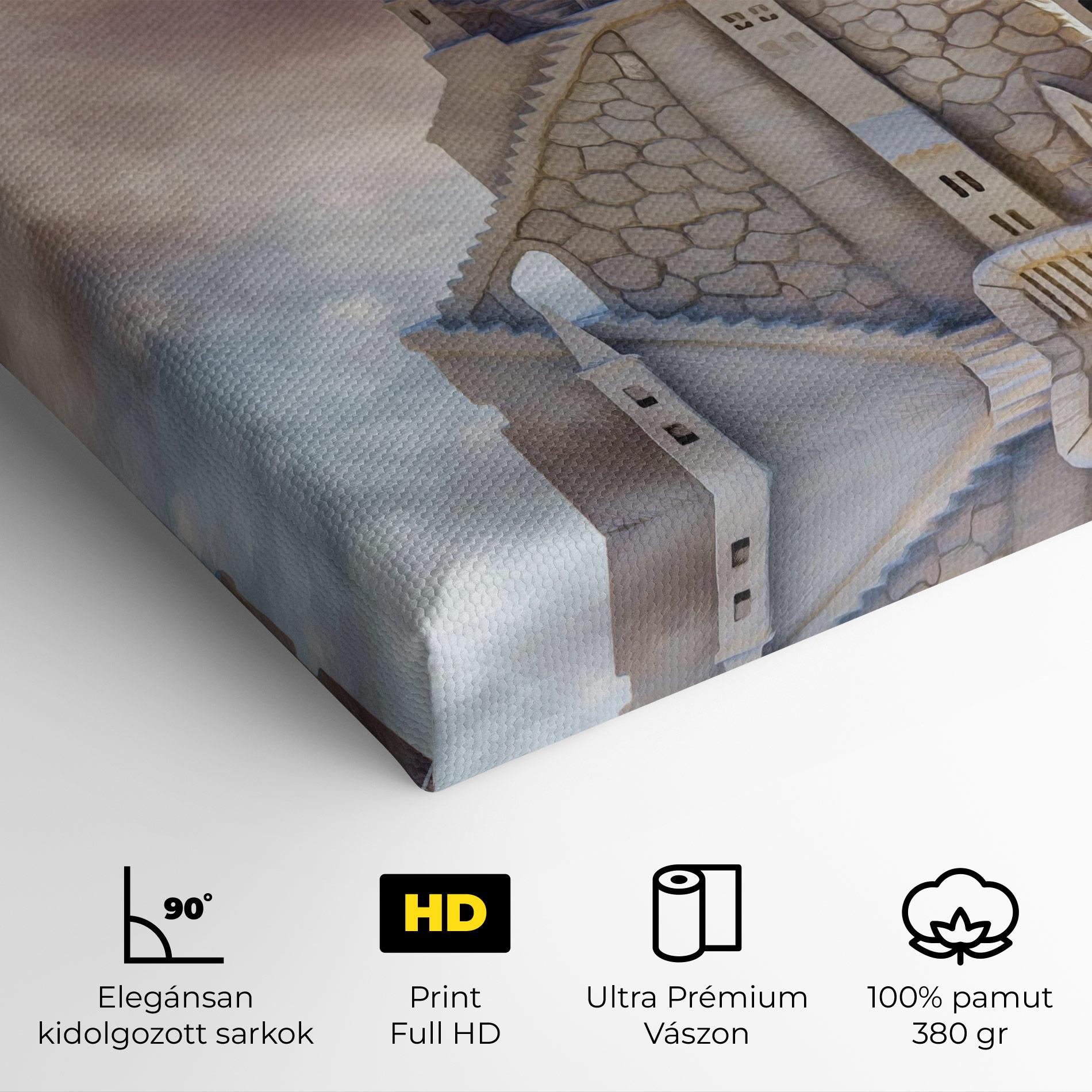 Vászonkép Cream Castle mockup 4