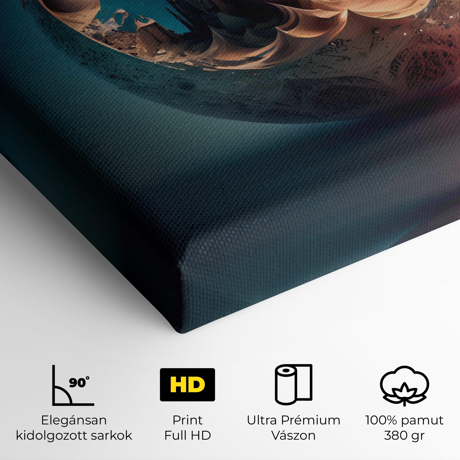 Vászonkép Fantasy Planet Castle mockup 4