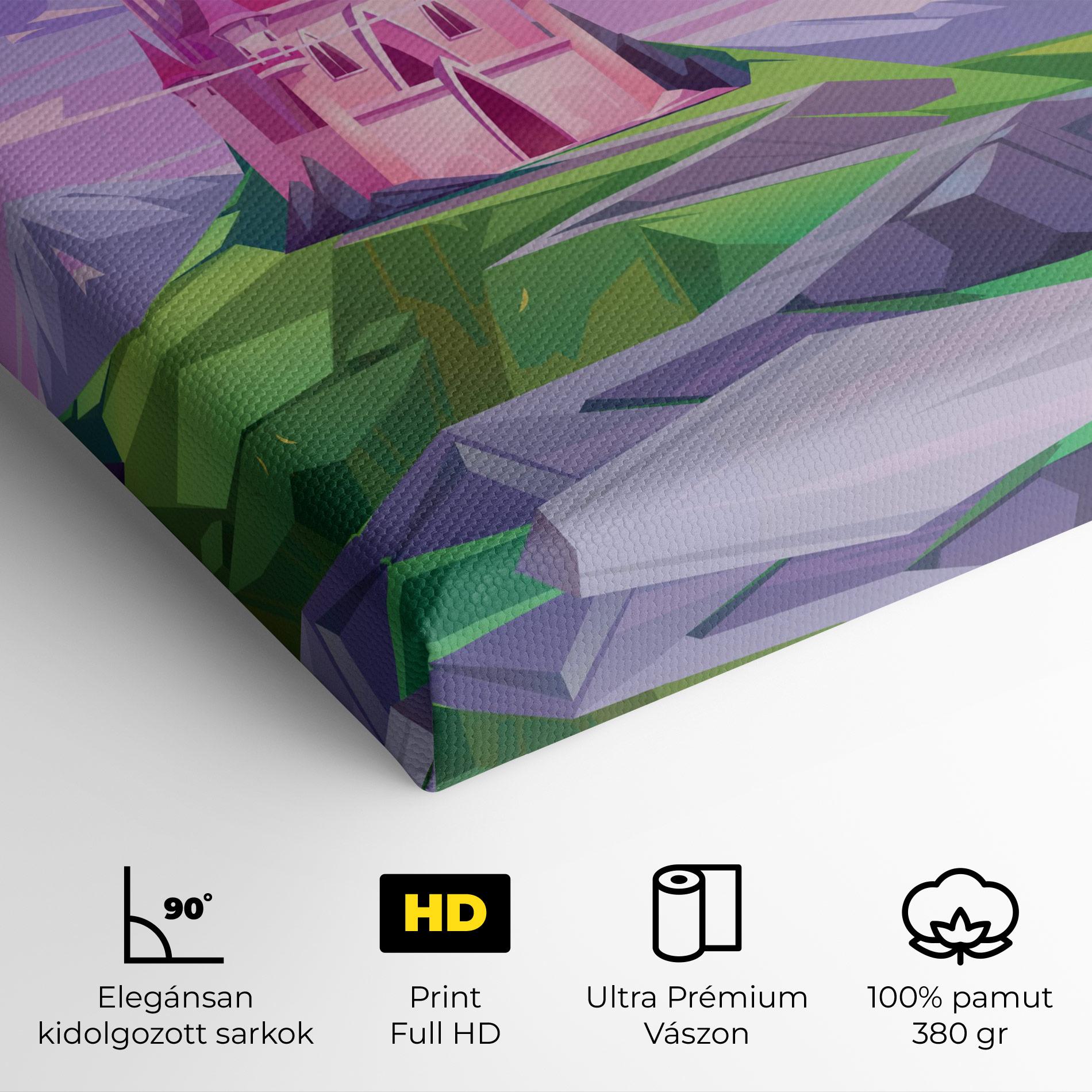 Vászonkép Pink Castle mockup 4