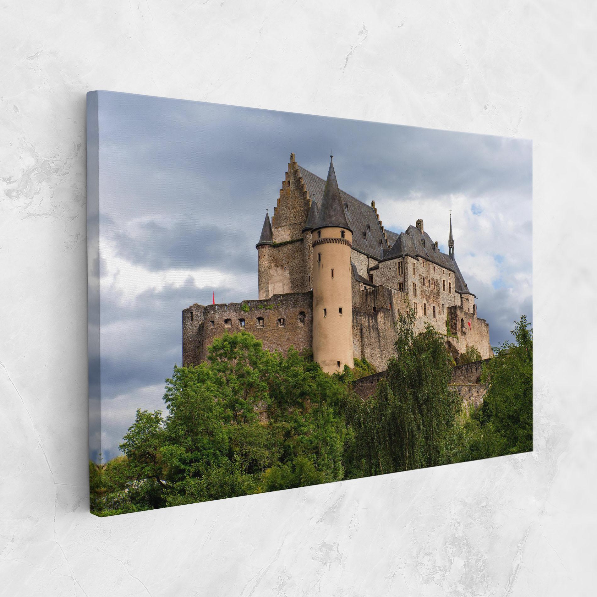 Vászonkép Castle Vianden mockup 1