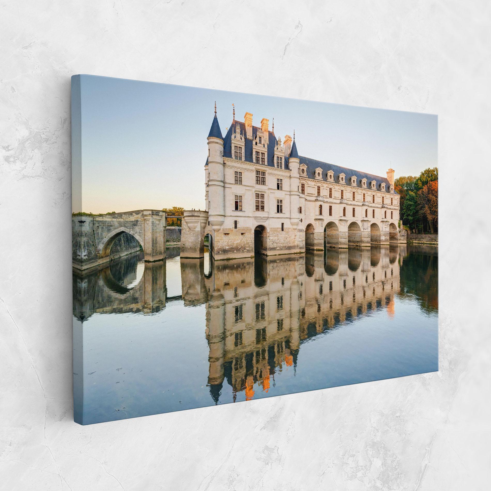 Vászonkép Chateau Chenonceau Castle mockup 1