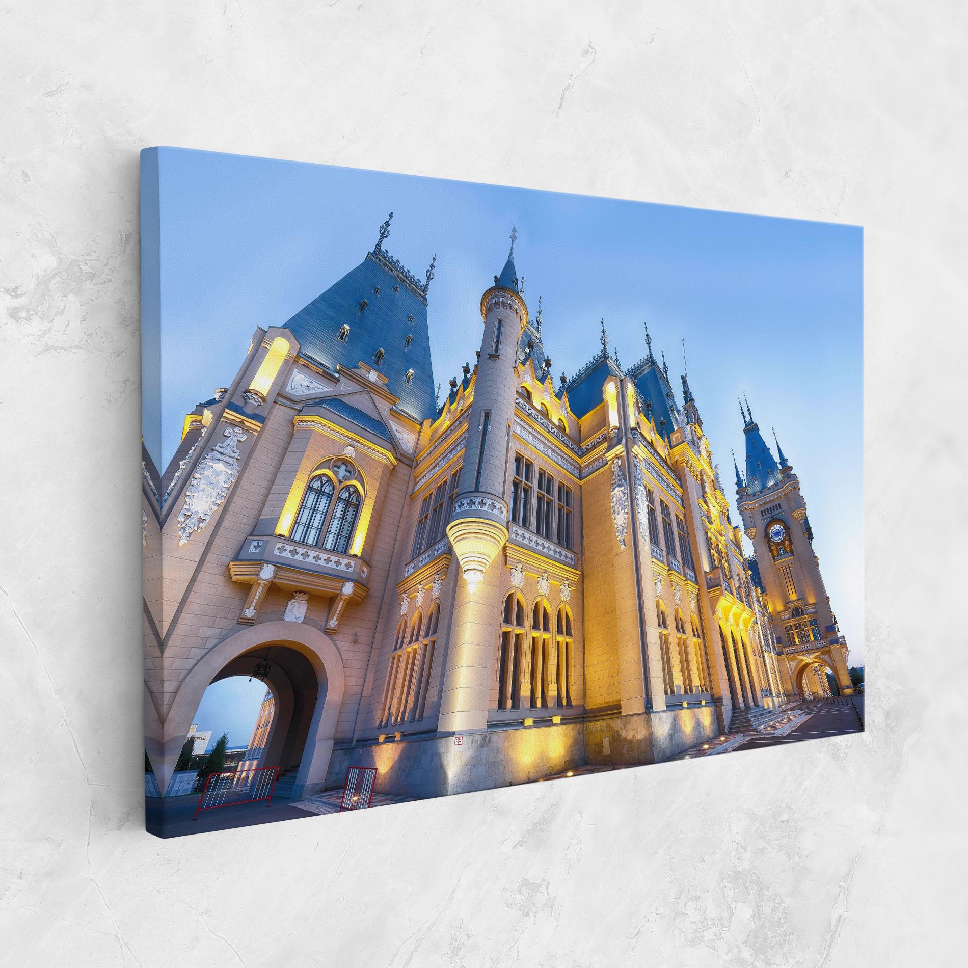 Vászonkép Palace Culture Romania mockup 1