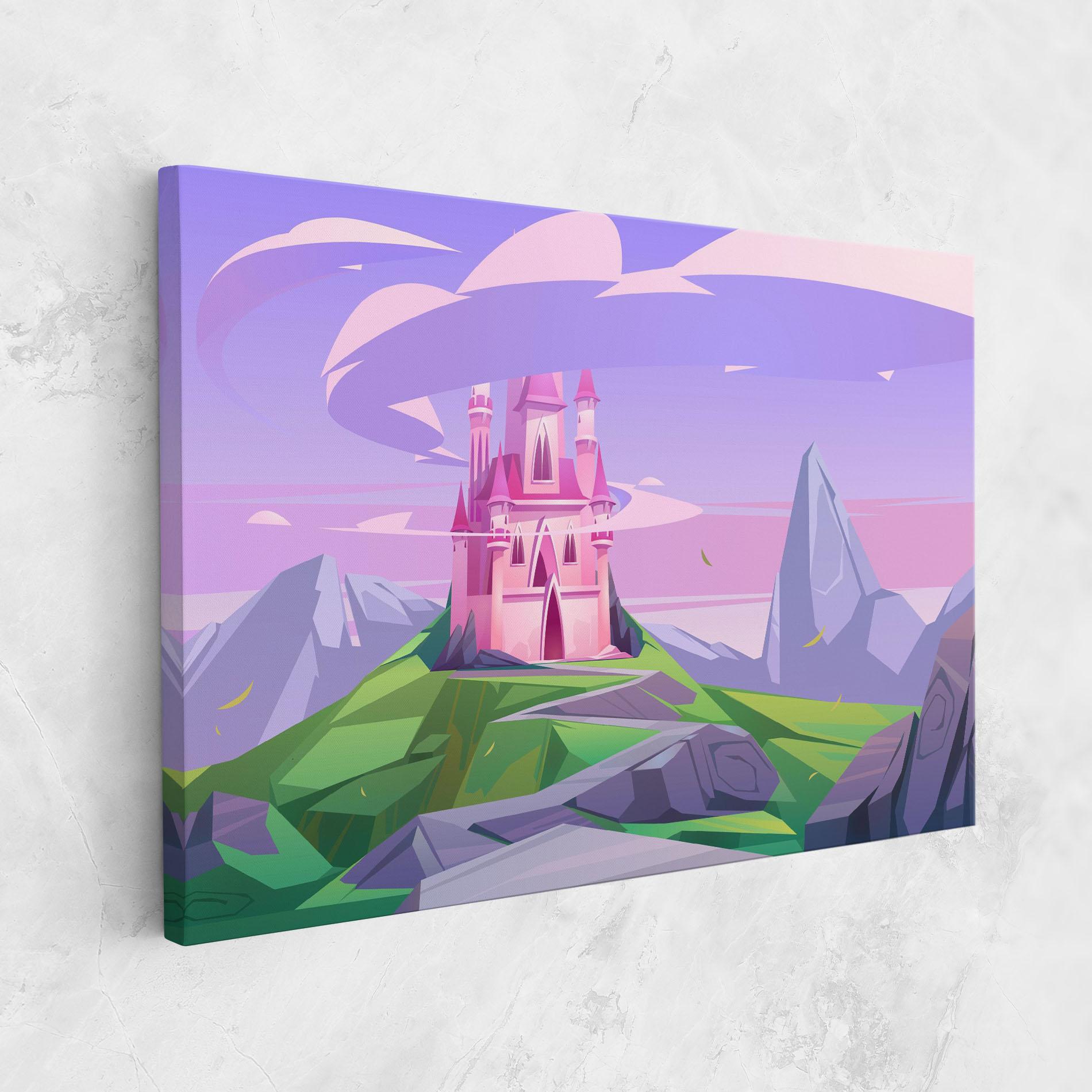 Vászonkép Pink Castle mockup 1