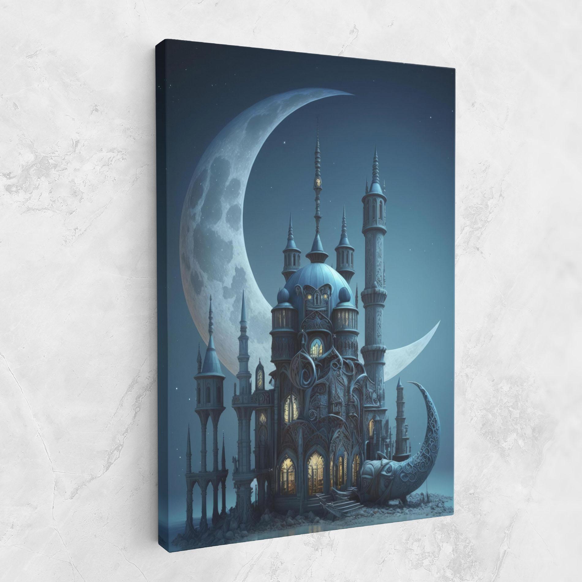 Vászonkép Mosque Moon mockup 1