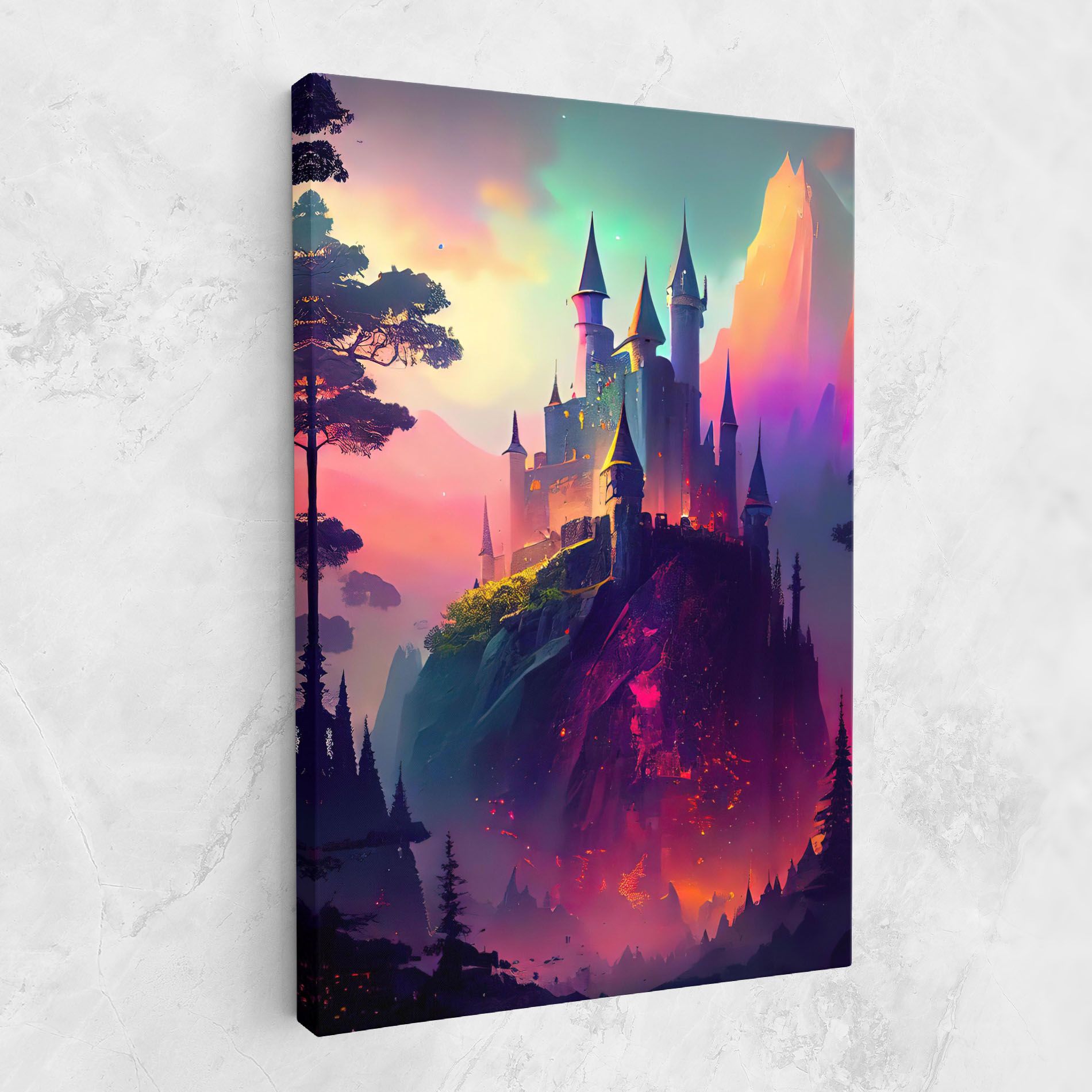 Purple Orange Castle mockup 1