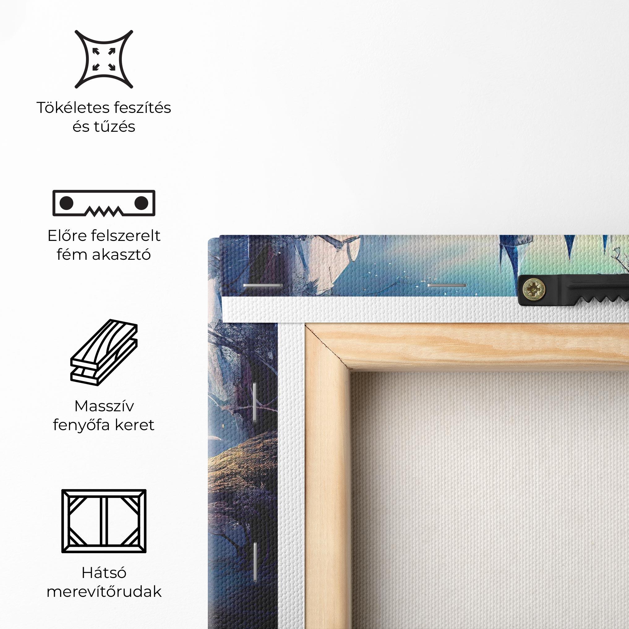 Vászonkép Blue Art Castle mockup 5