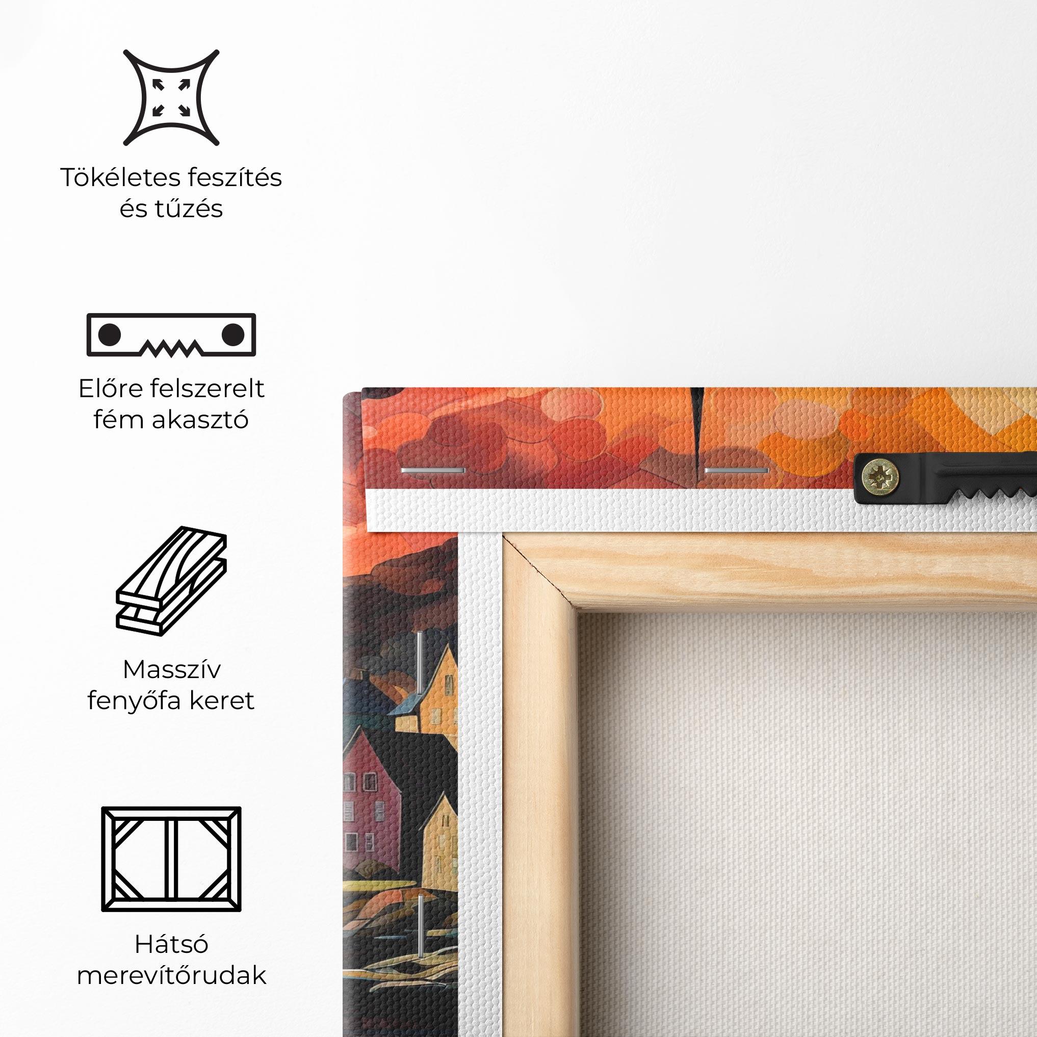 Vászonkép Castle Painting mockup 5