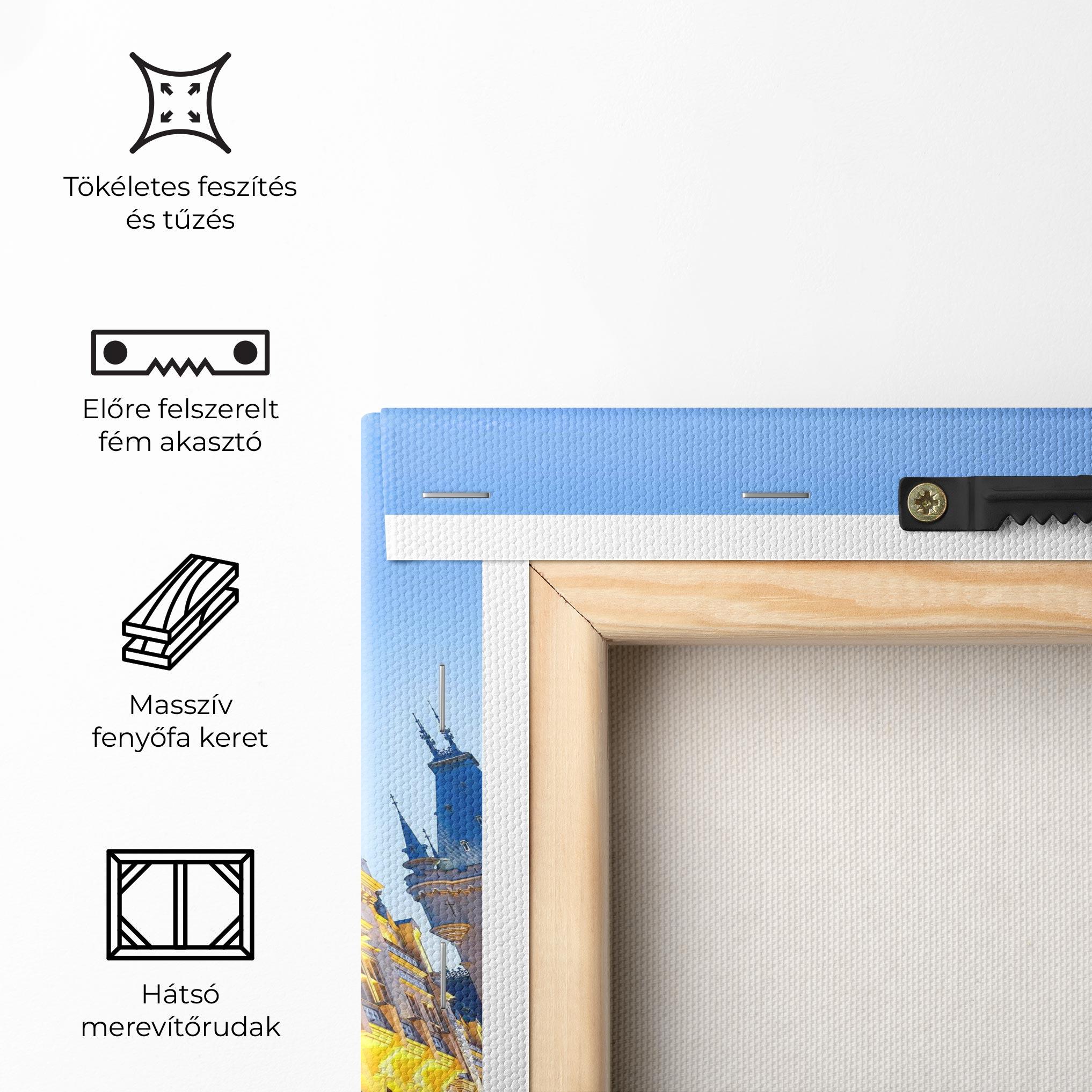 Vászonkép Palace Culture Romania mockup 5