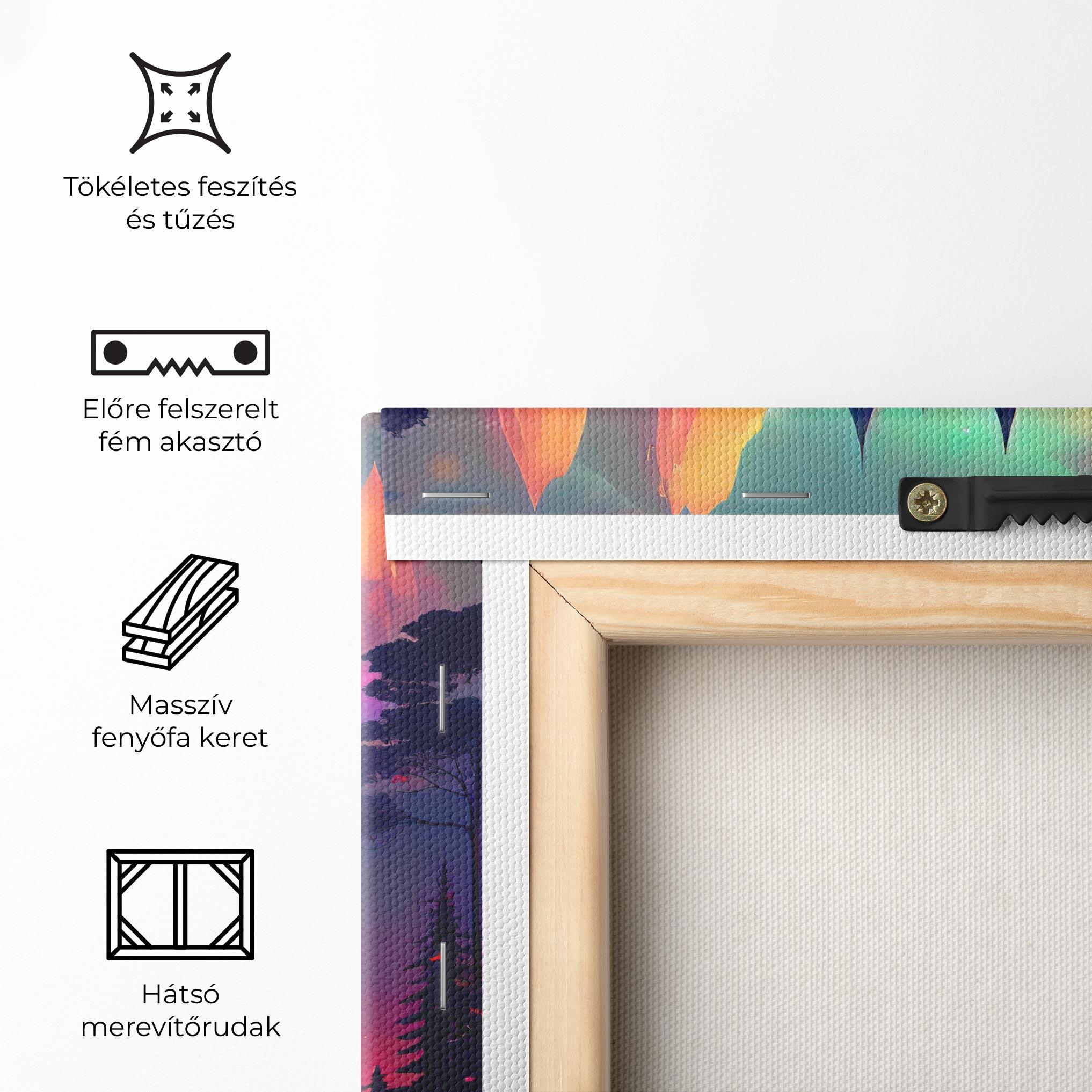 Vászonkép Purple Orange Castle mockup 5