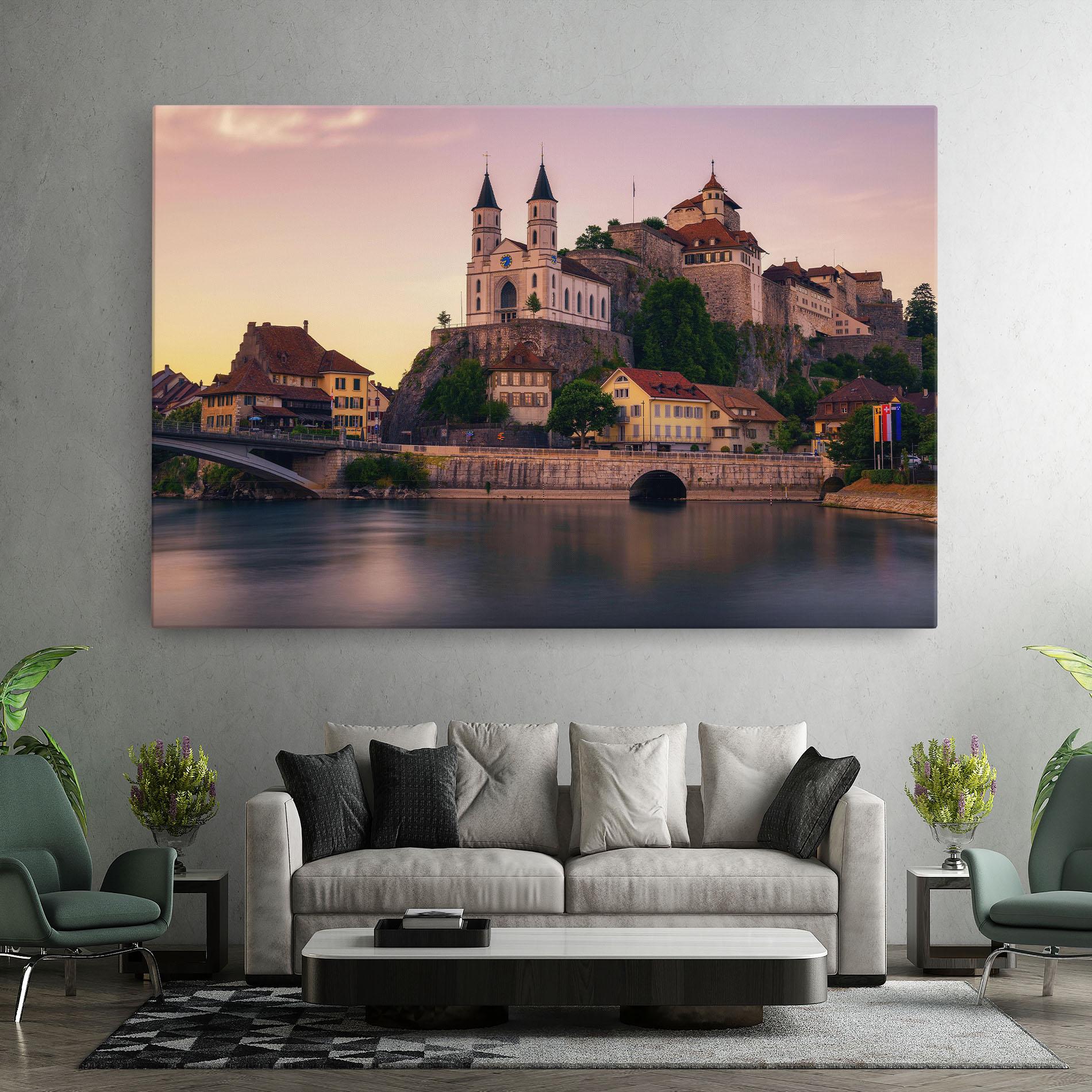 Vászonkép Aarburg Castle mockup 7
