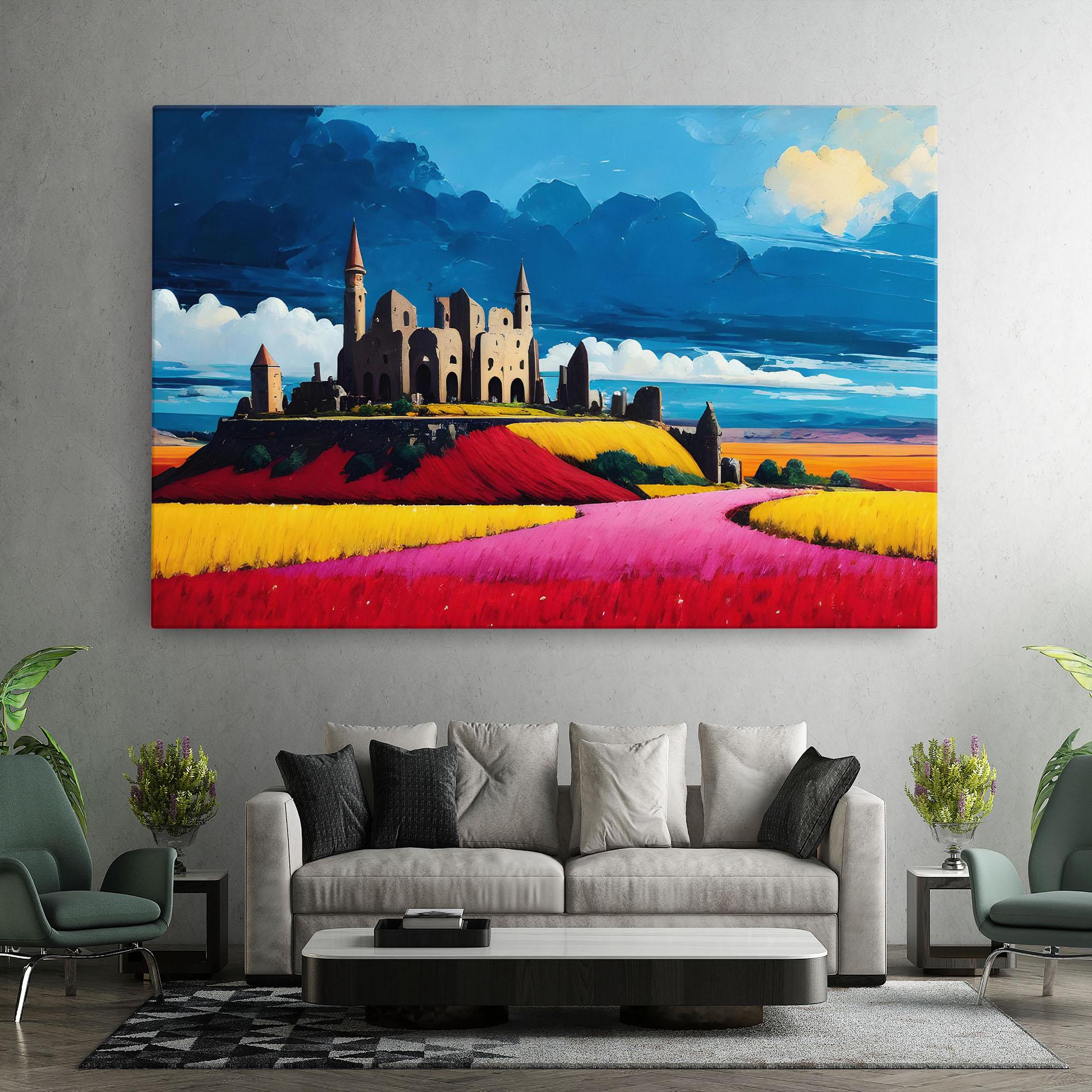 Vászonkép Antique Building Art mockup 7