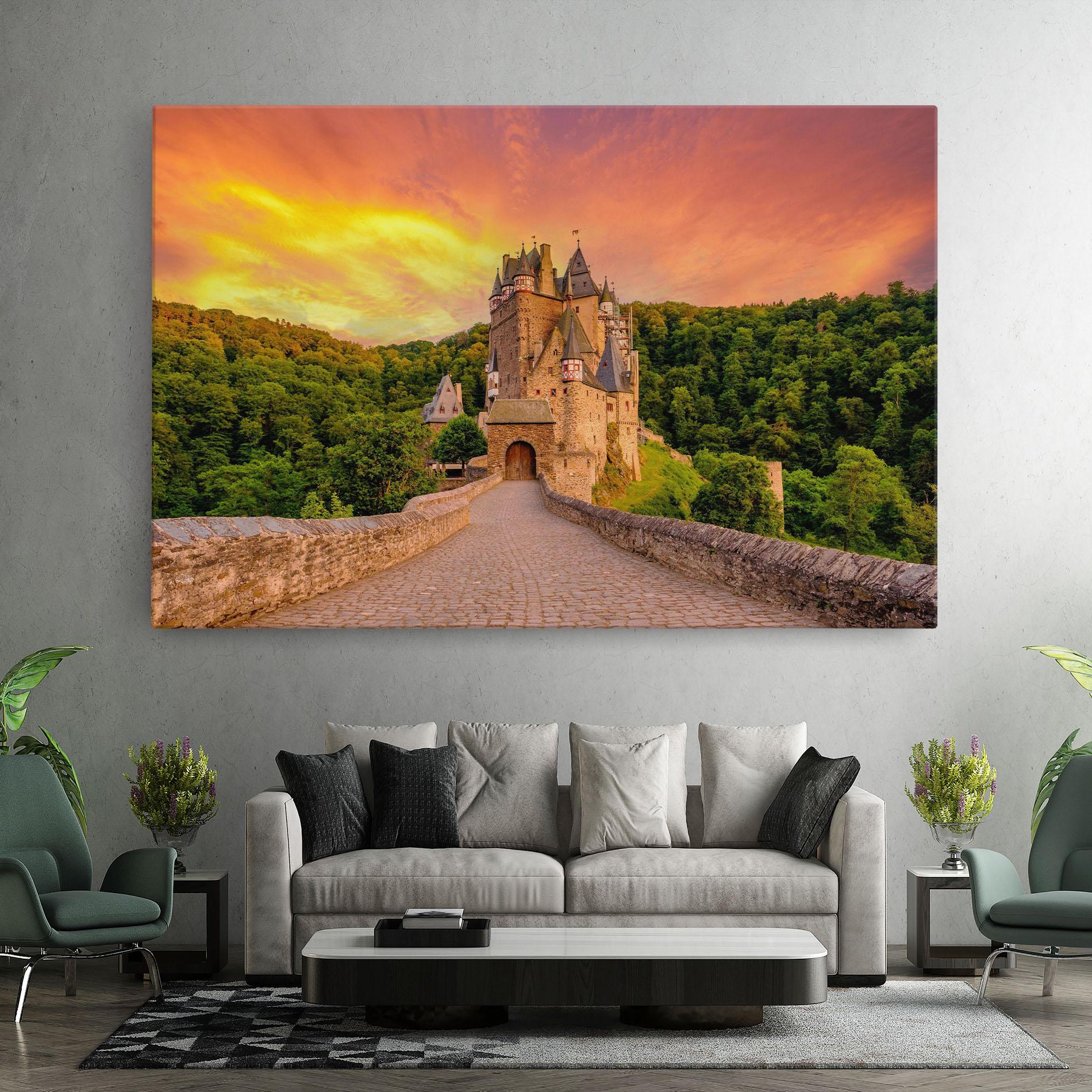 Vászonkép Burg Eltz Castle mockup 7