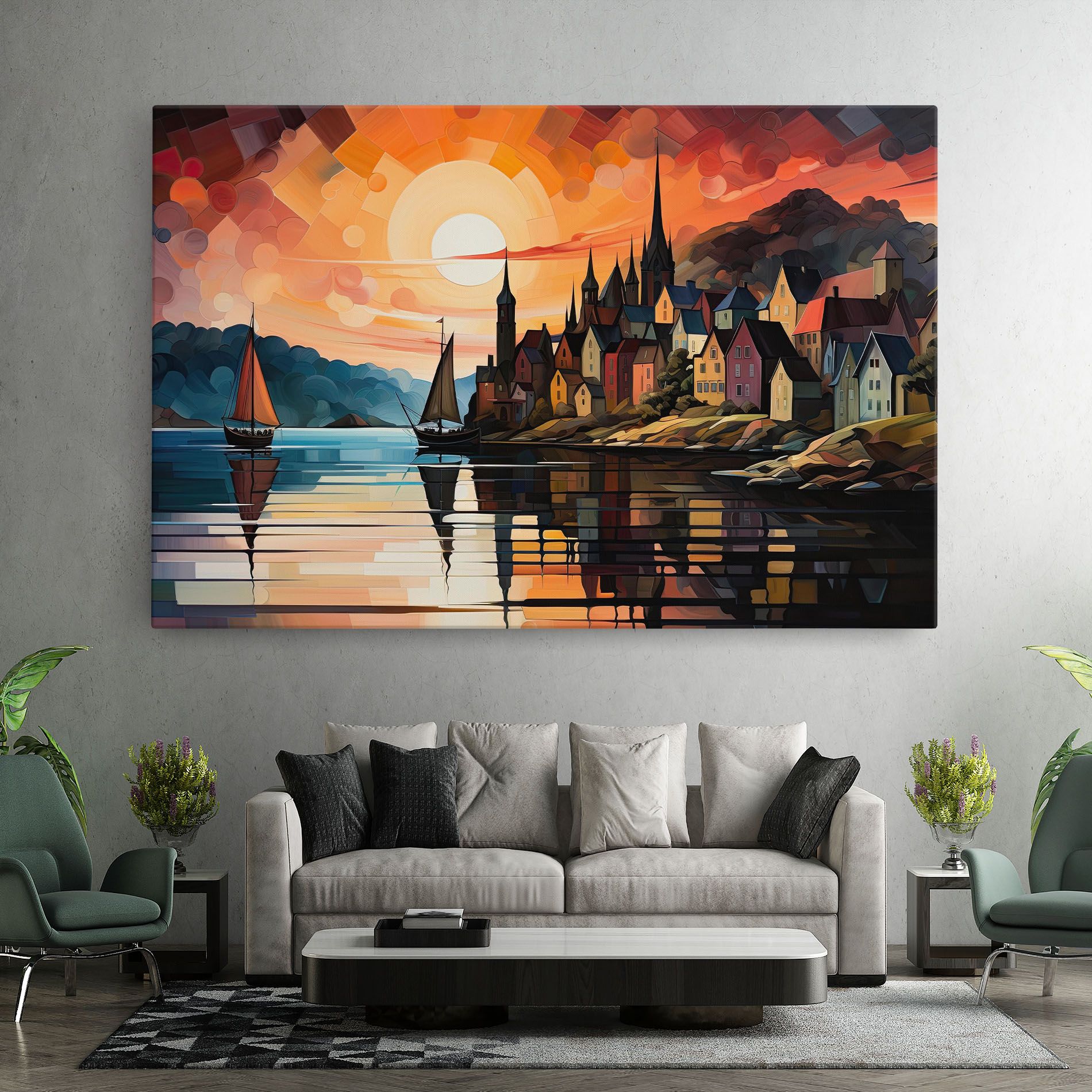 Castle Painting mockup 7