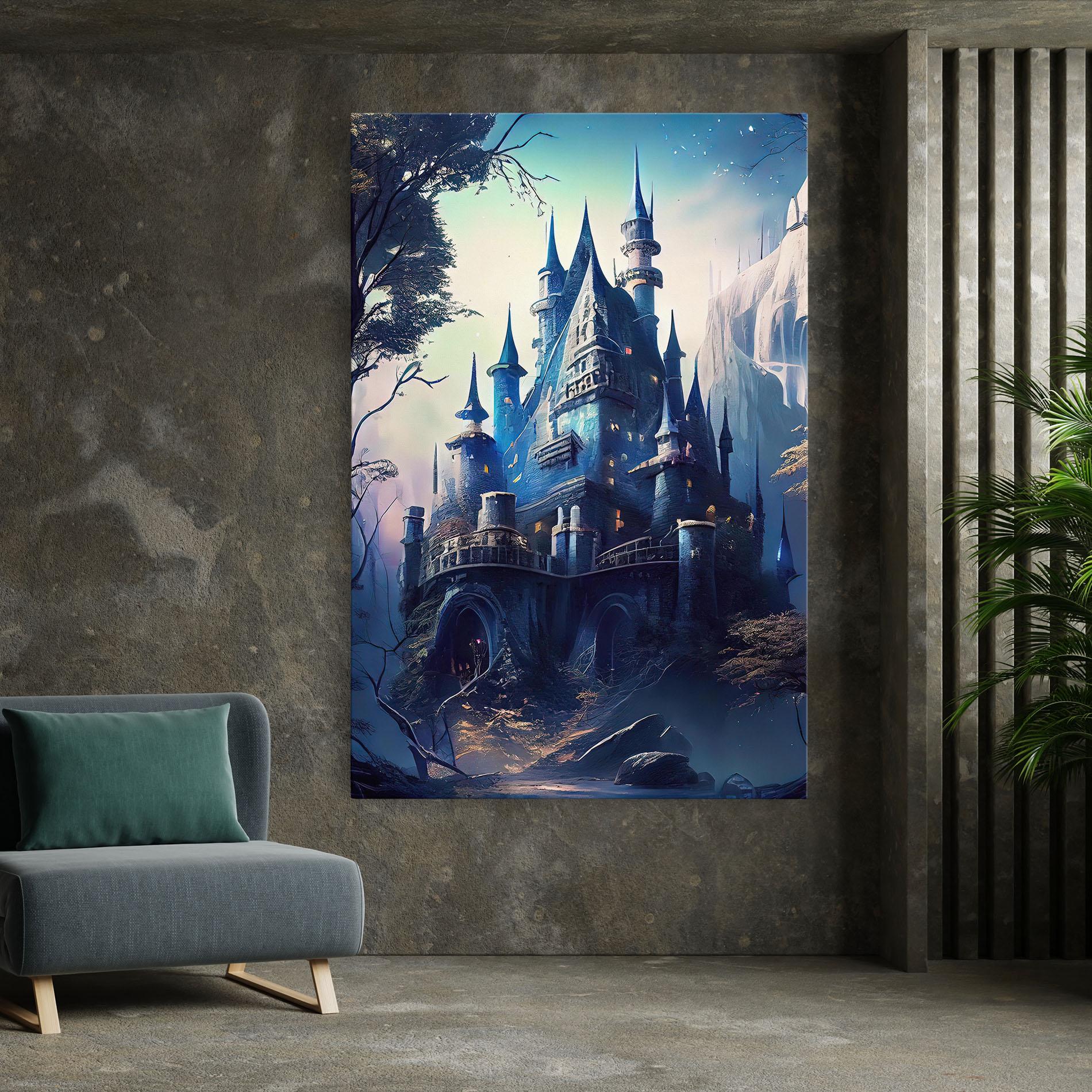 Vászonkép Blue Art Castle mockup 7