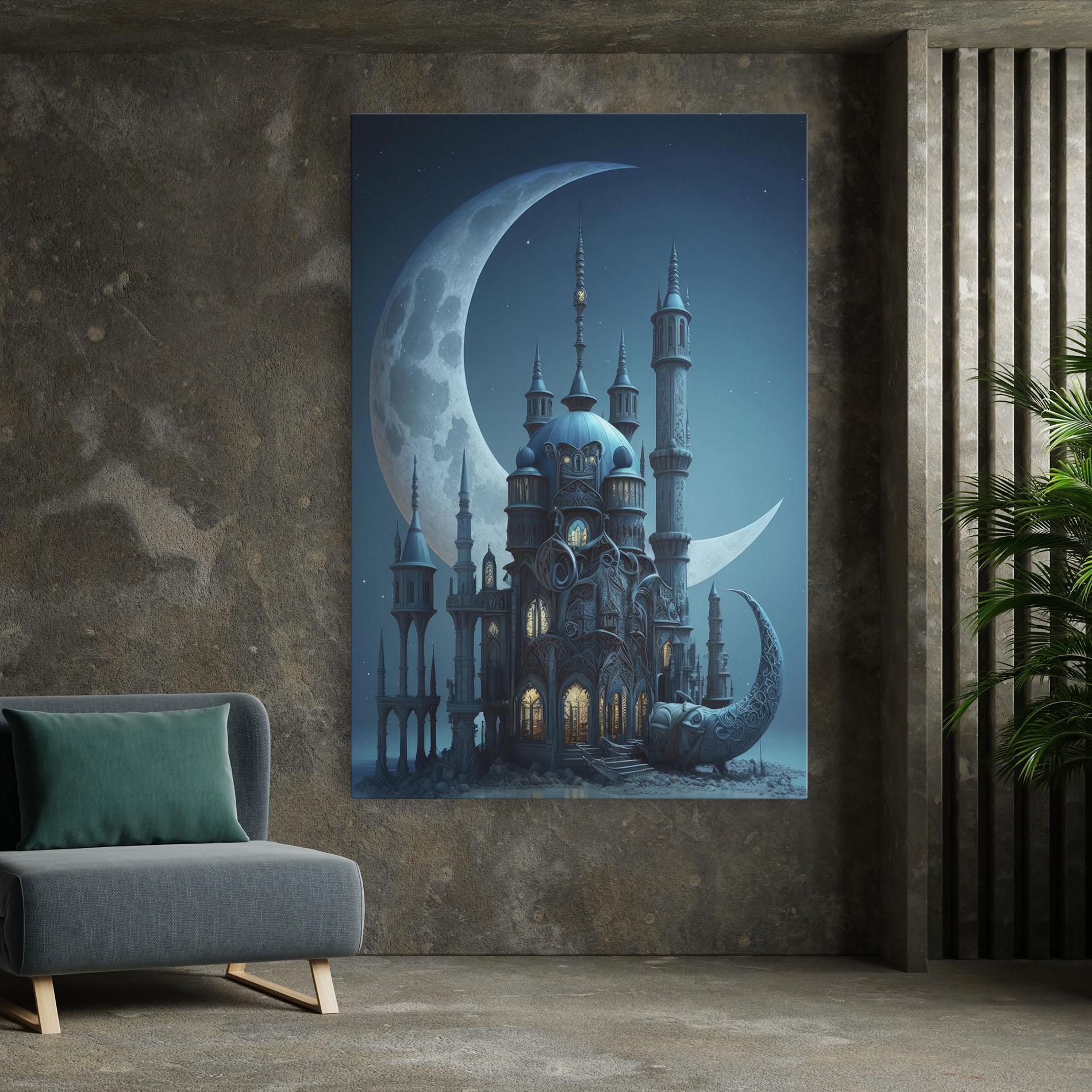 Vászonkép Mosque Moon mockup 7