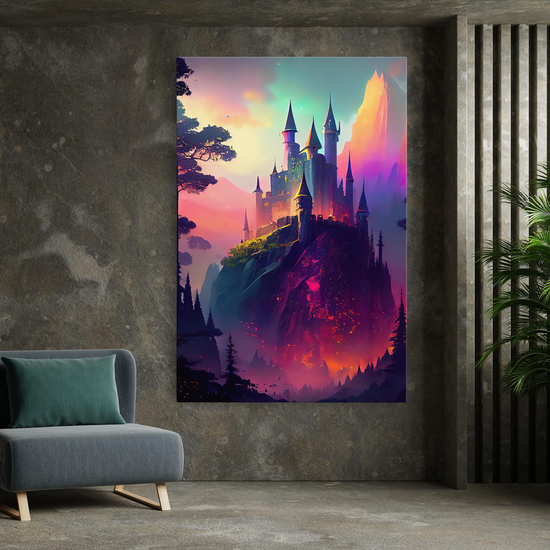 Vászonkép Purple Orange Castle mockup 7