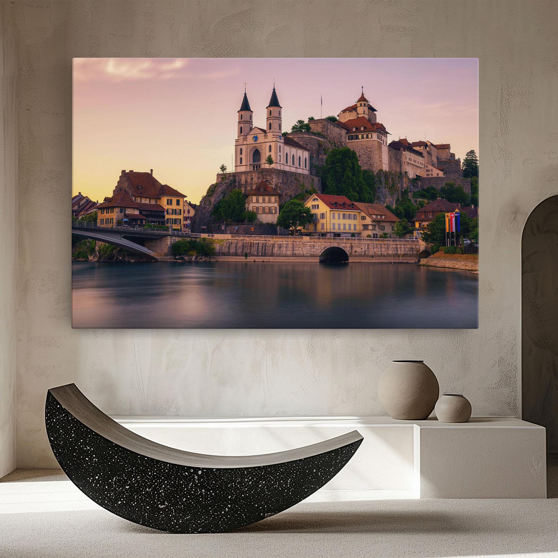 Vászonkép Aarburg Castle mockup 8