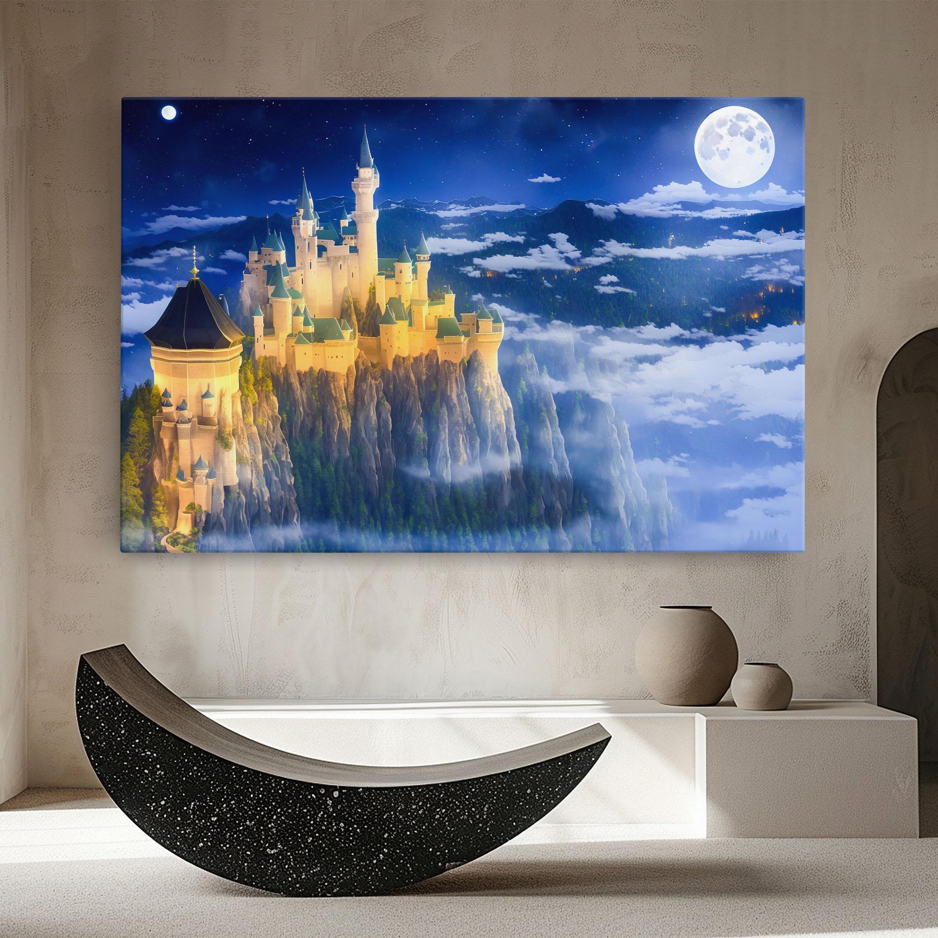 Vászonkép Fairytale Castle mockup 8