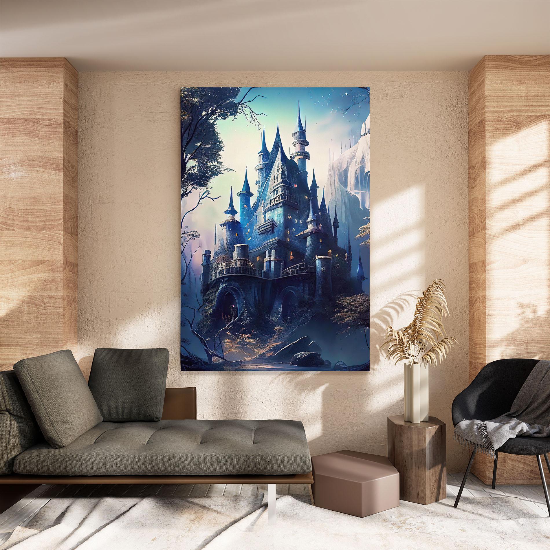 Vászonkép Blue Art Castle mockup 8