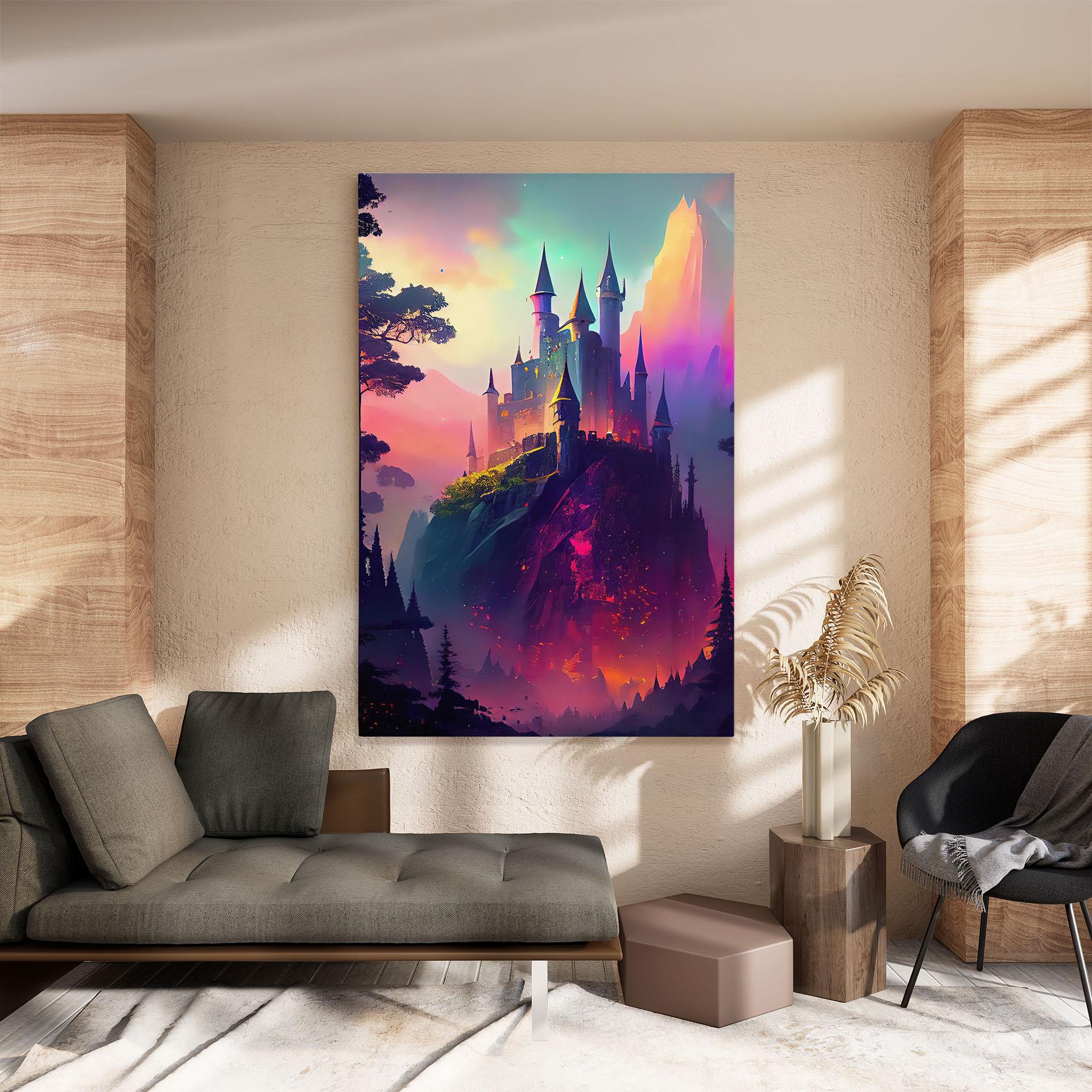Vászonkép Purple Orange Castle mockup 8