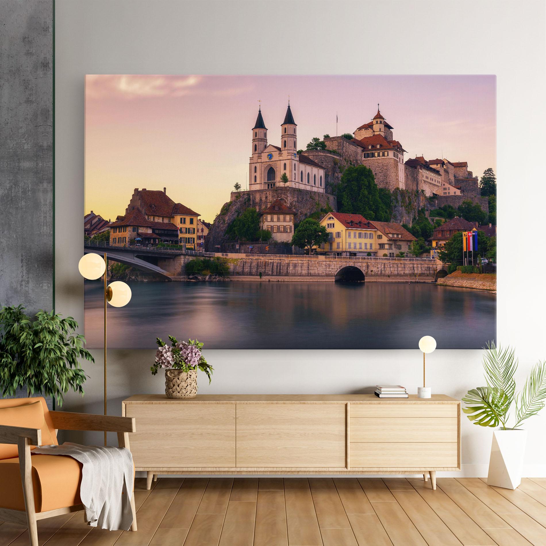 Vászonkép Aarburg Castle mockup 9