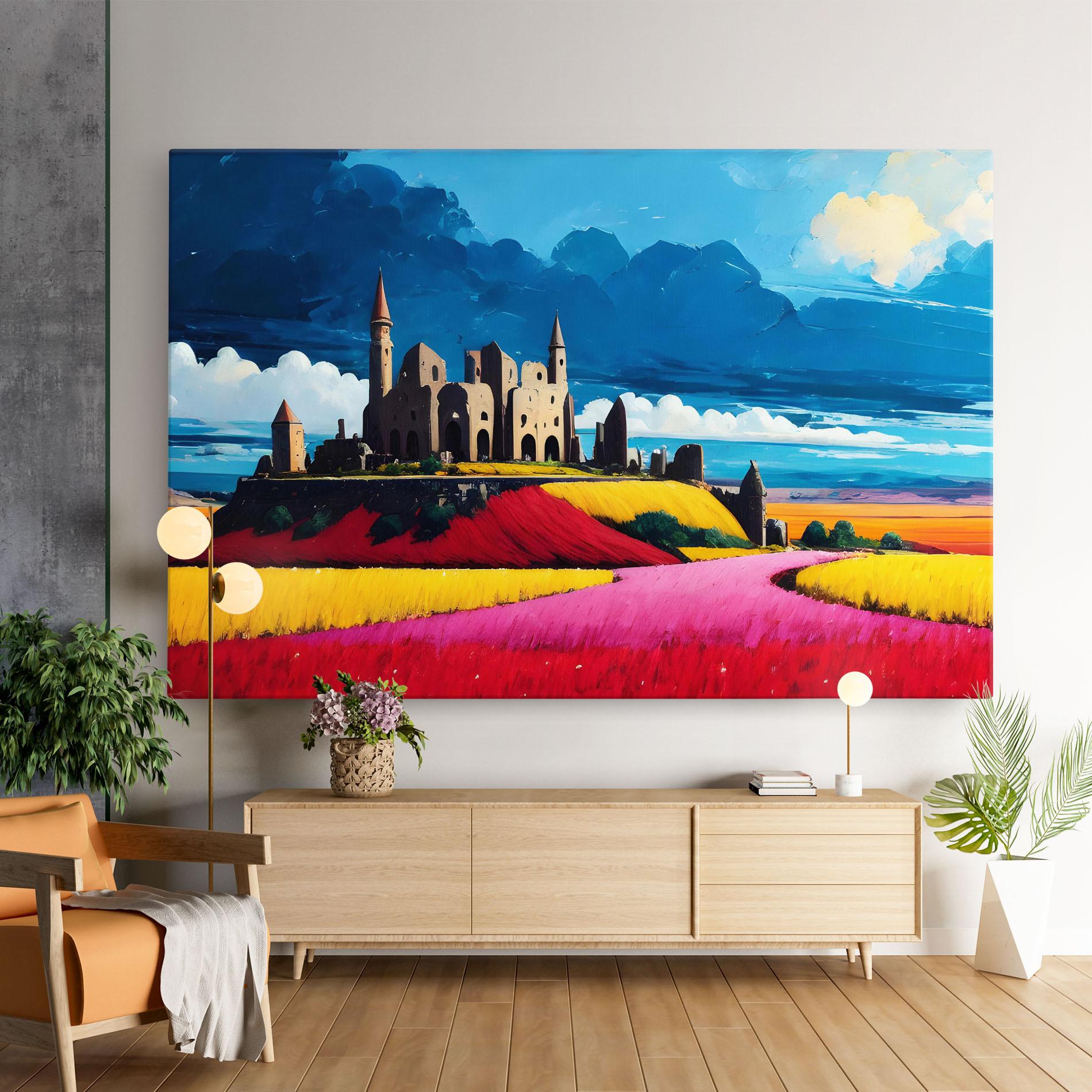 Vászonkép Antique Building Art mockup 9