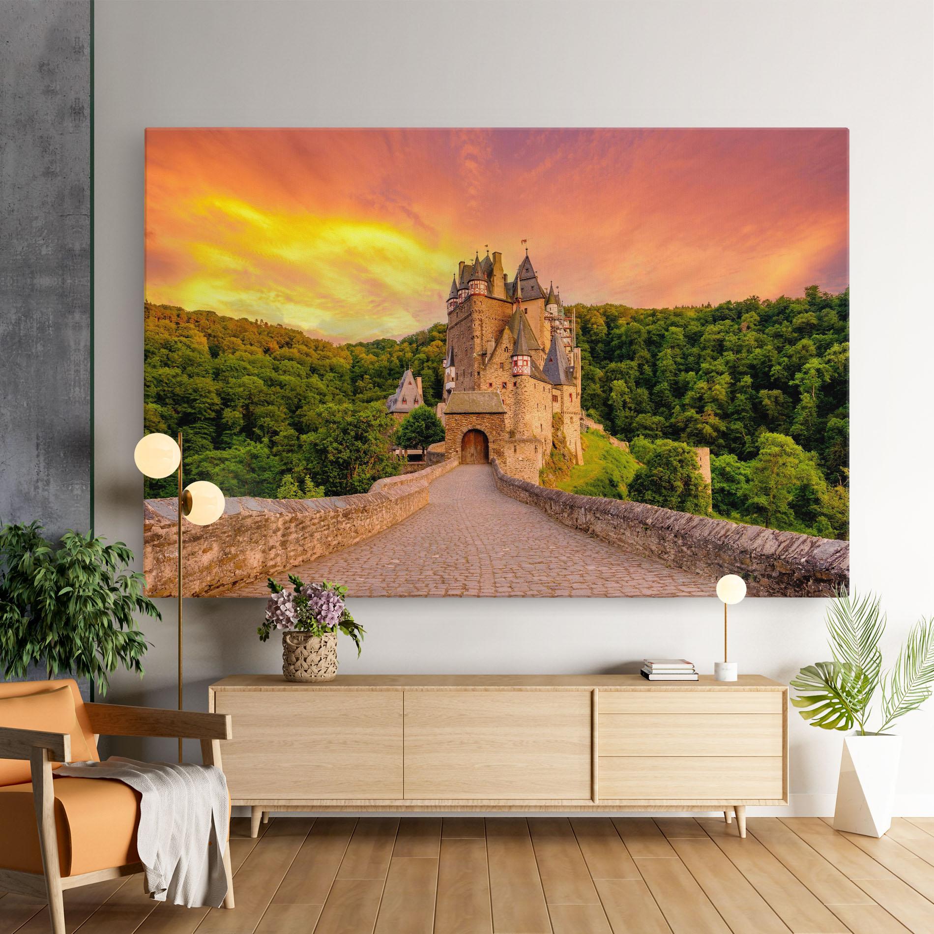 Vászonkép Burg Eltz Castle mockup 9