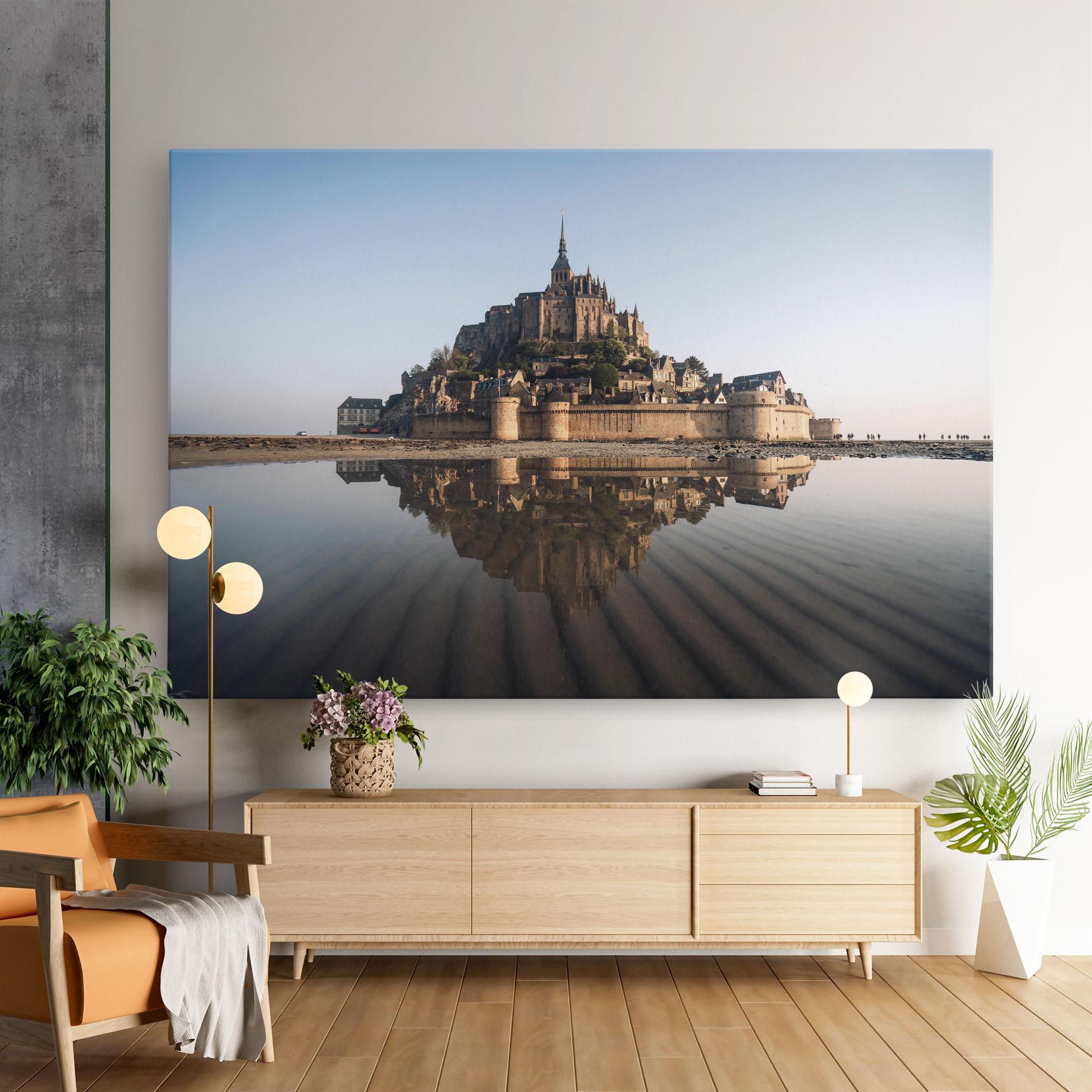 Vászonkép Castle Reflection mockup 9
