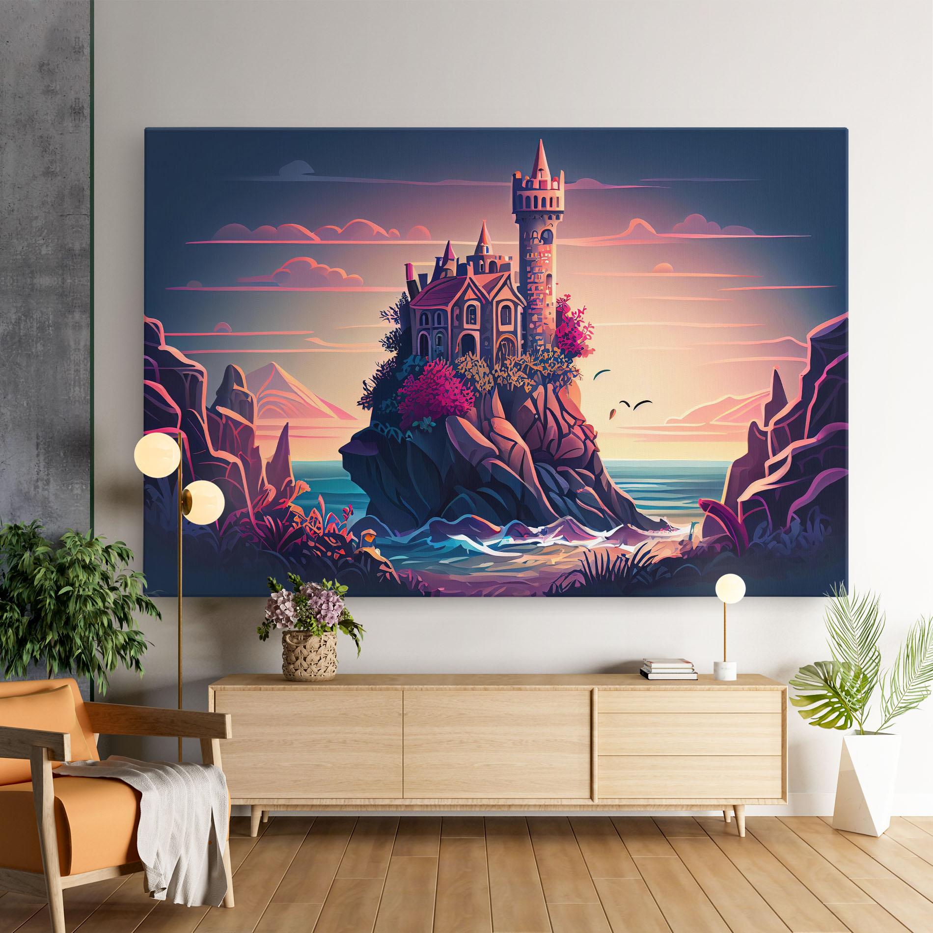 Vászonkép Cliff Castle mockup 9