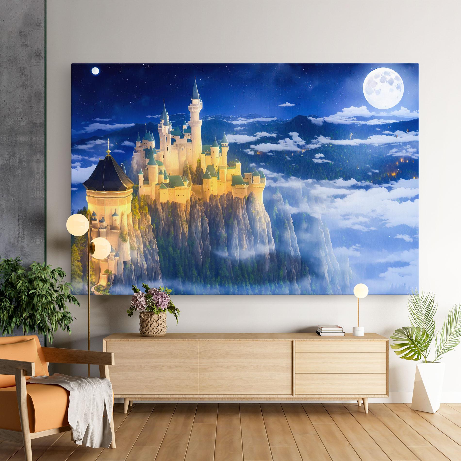 Vászonkép Fairytale Castle mockup 9
