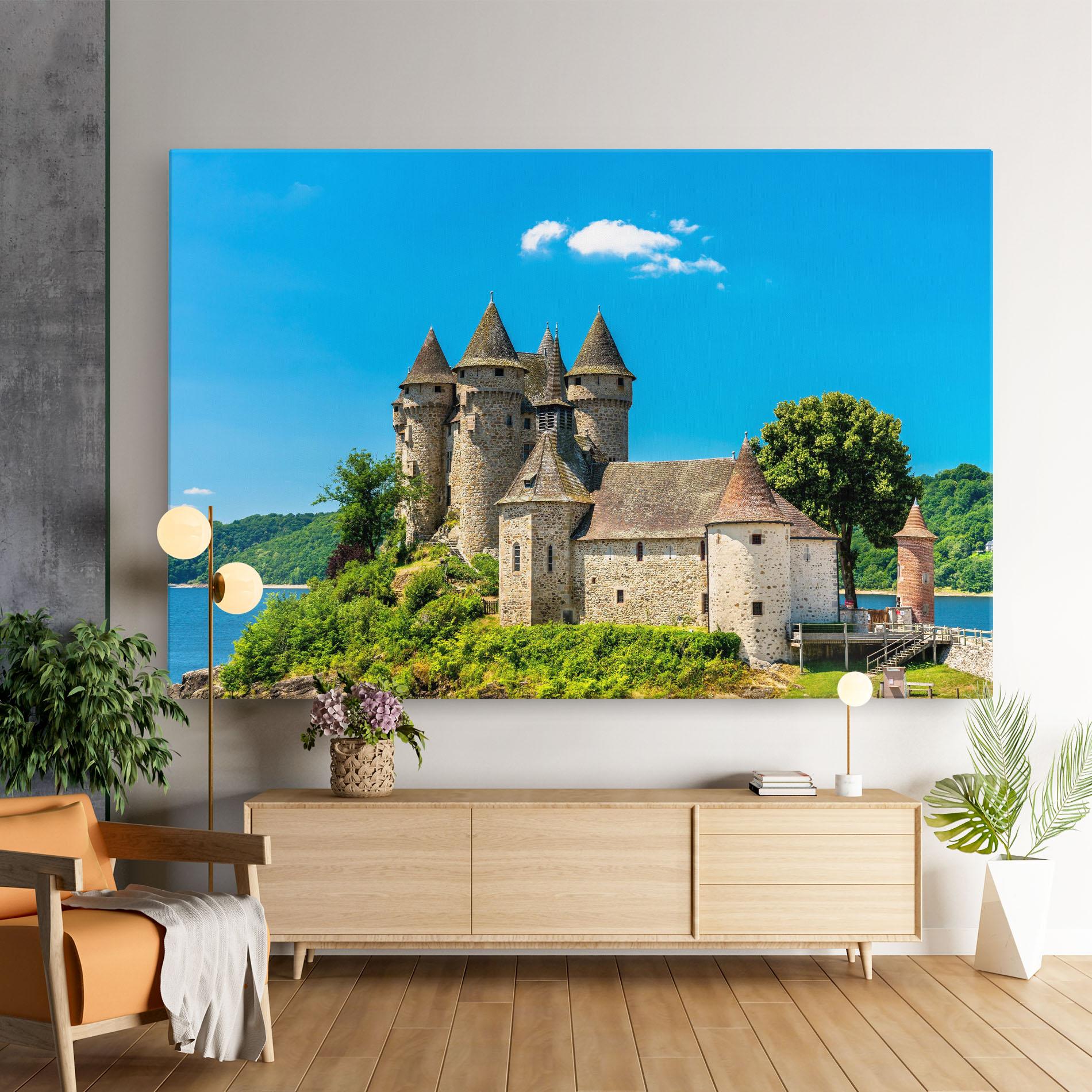 Vászonkép Medieval Castle France mockup 9