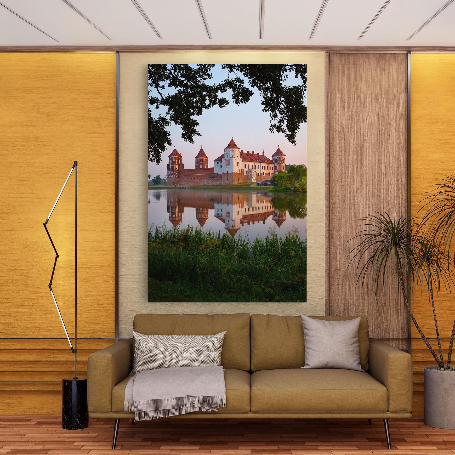 Vászonkép Ancient Castle Morning mockup 9