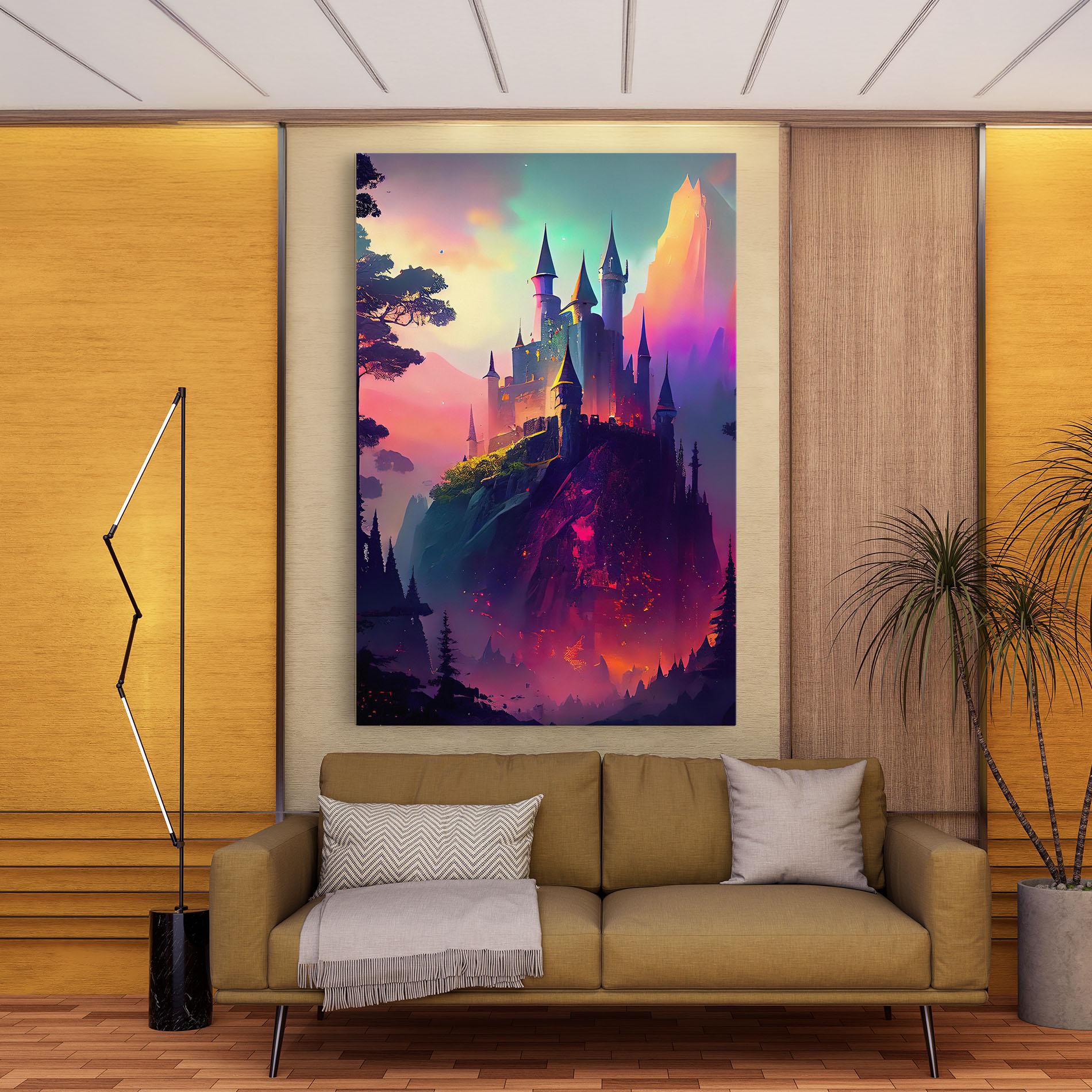 Vászonkép Purple Orange Castle mockup 9
