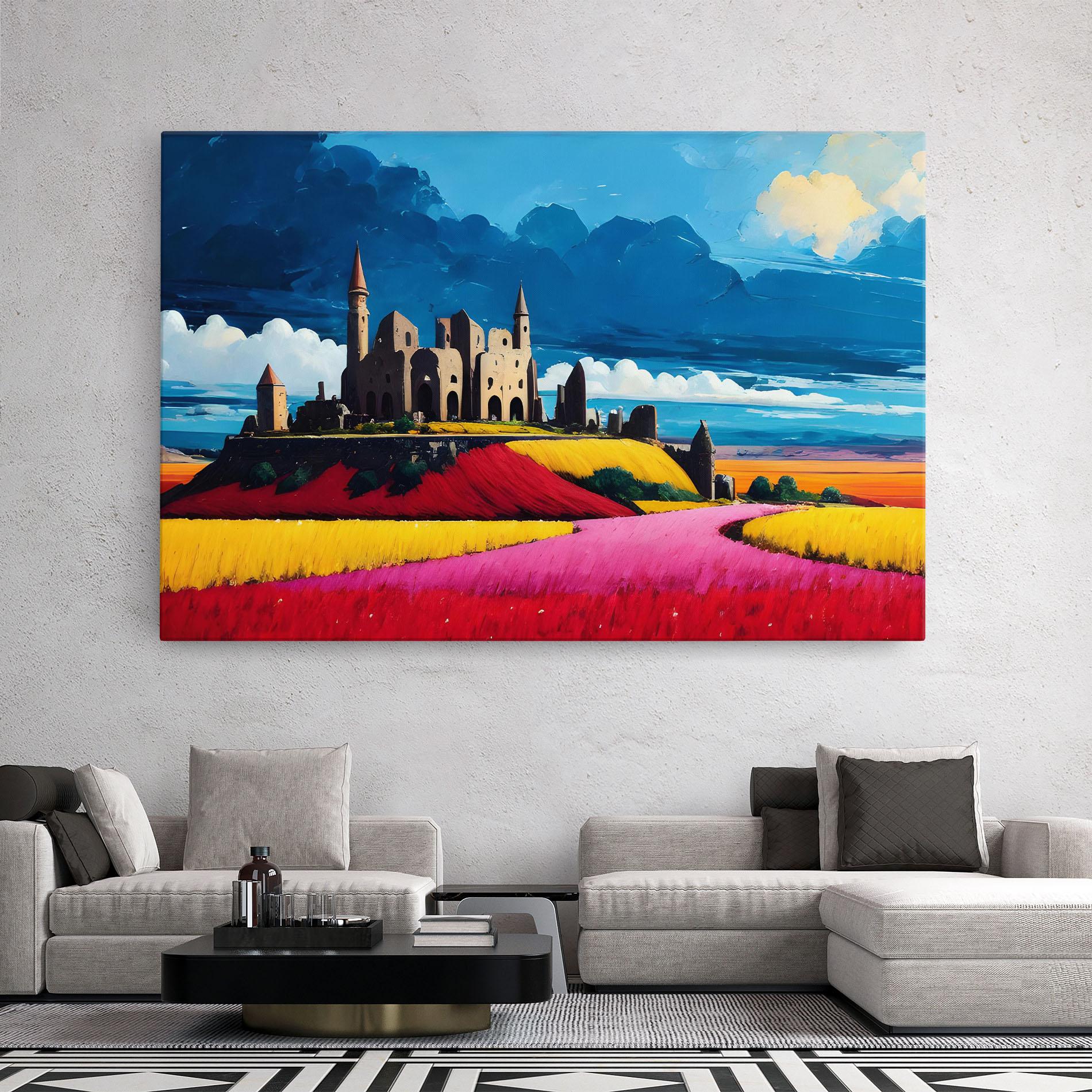 Vászonkép Antique Building Art mockup 2