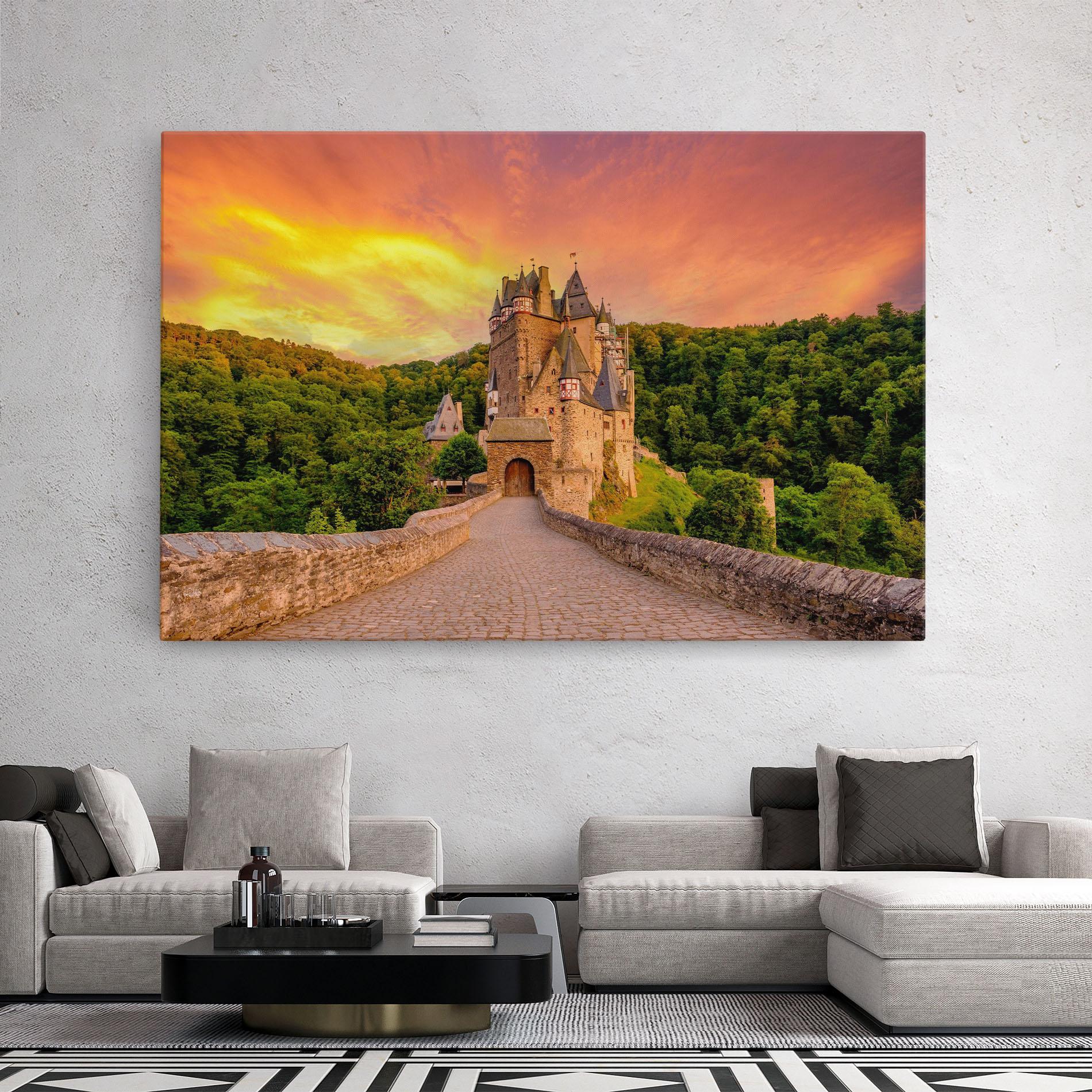 Vászonkép Burg Eltz Castle mockup 2